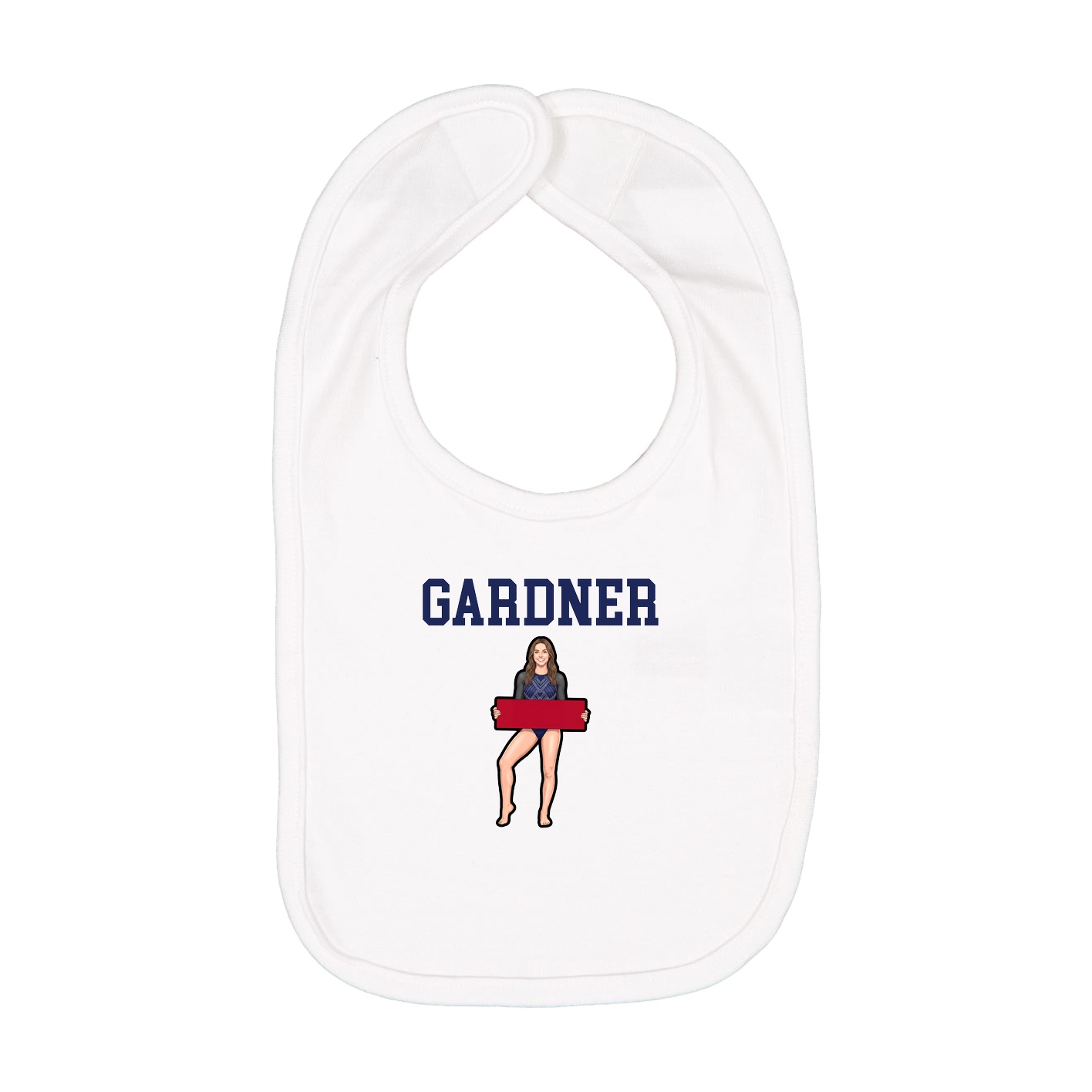 Infant Bib — Shirsey in White