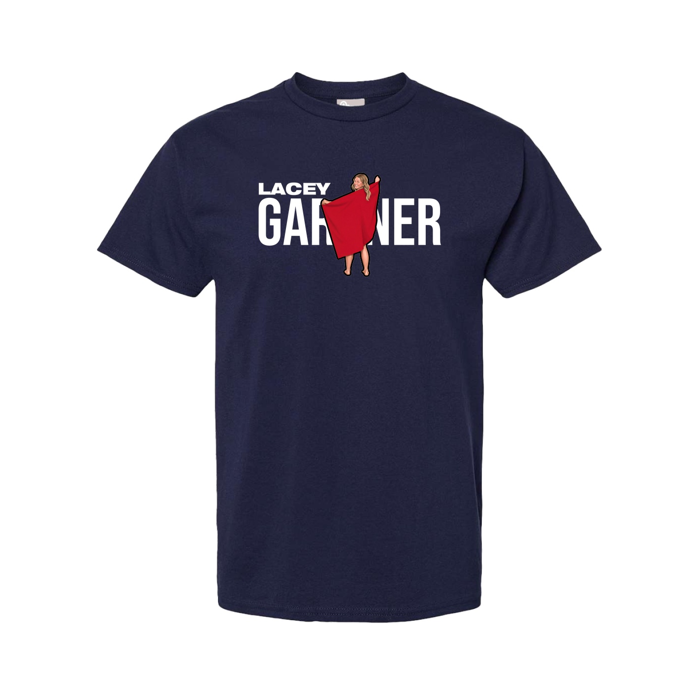 Tee — Player Name in Navy