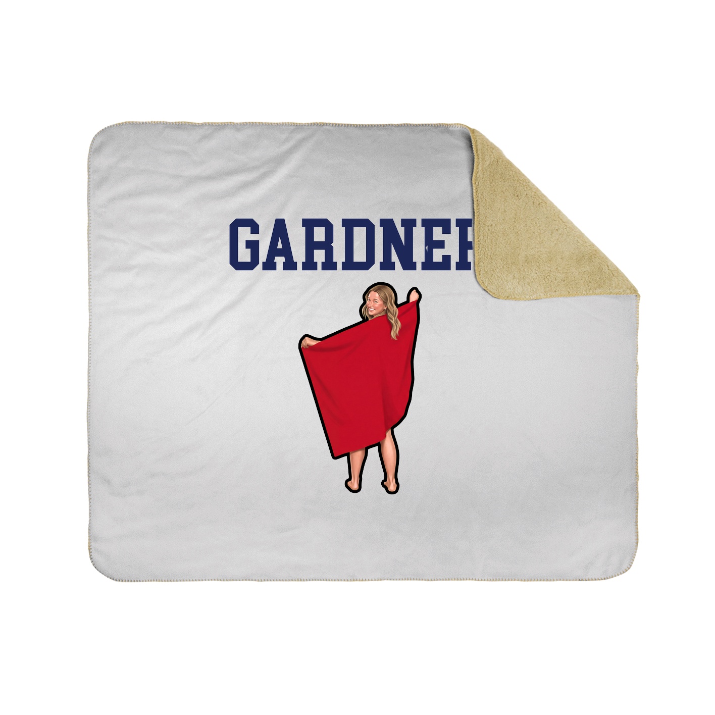 Throw Blanket — Shirsey in White
