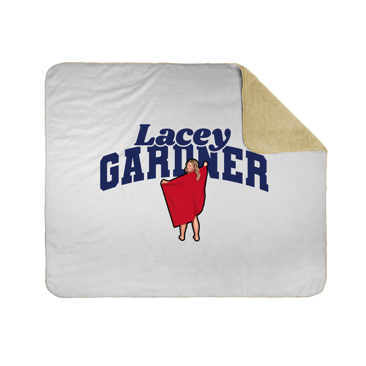 Throw Blanket — Signature Arch in White