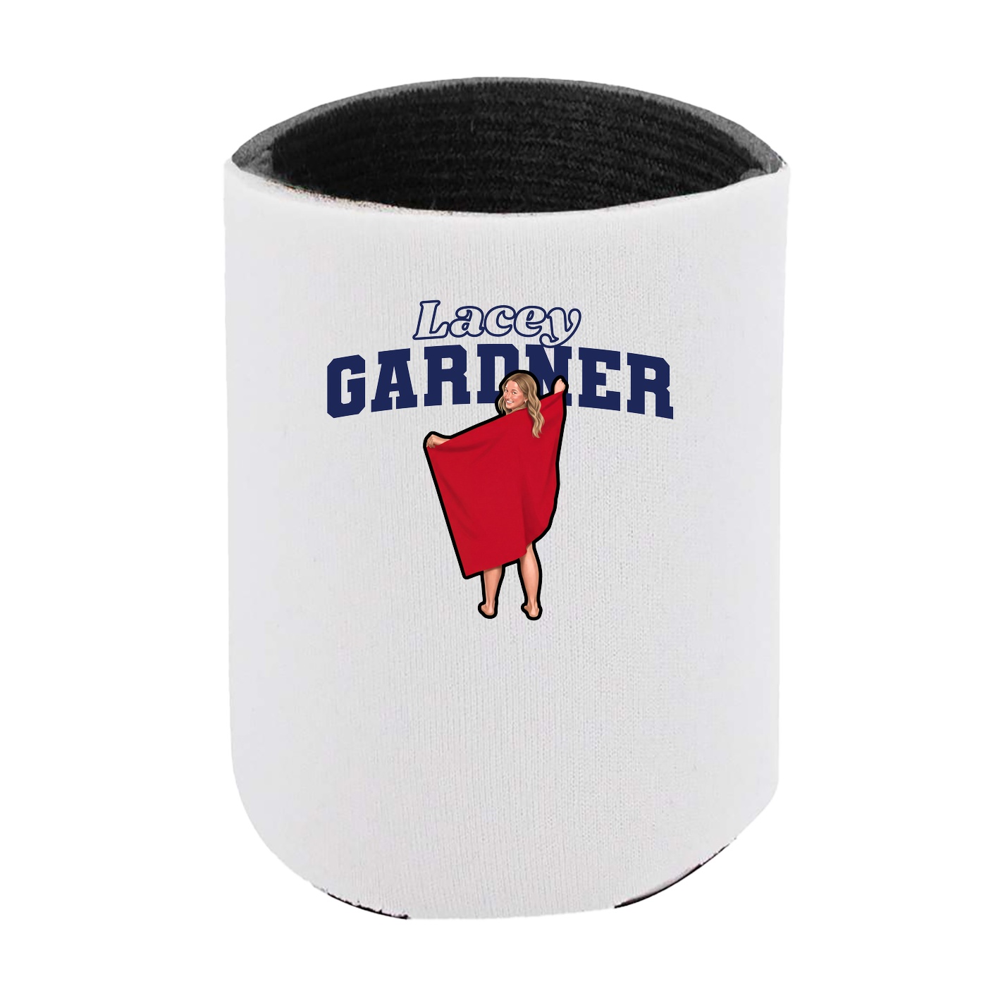 Can Holder — Name Arch in White
