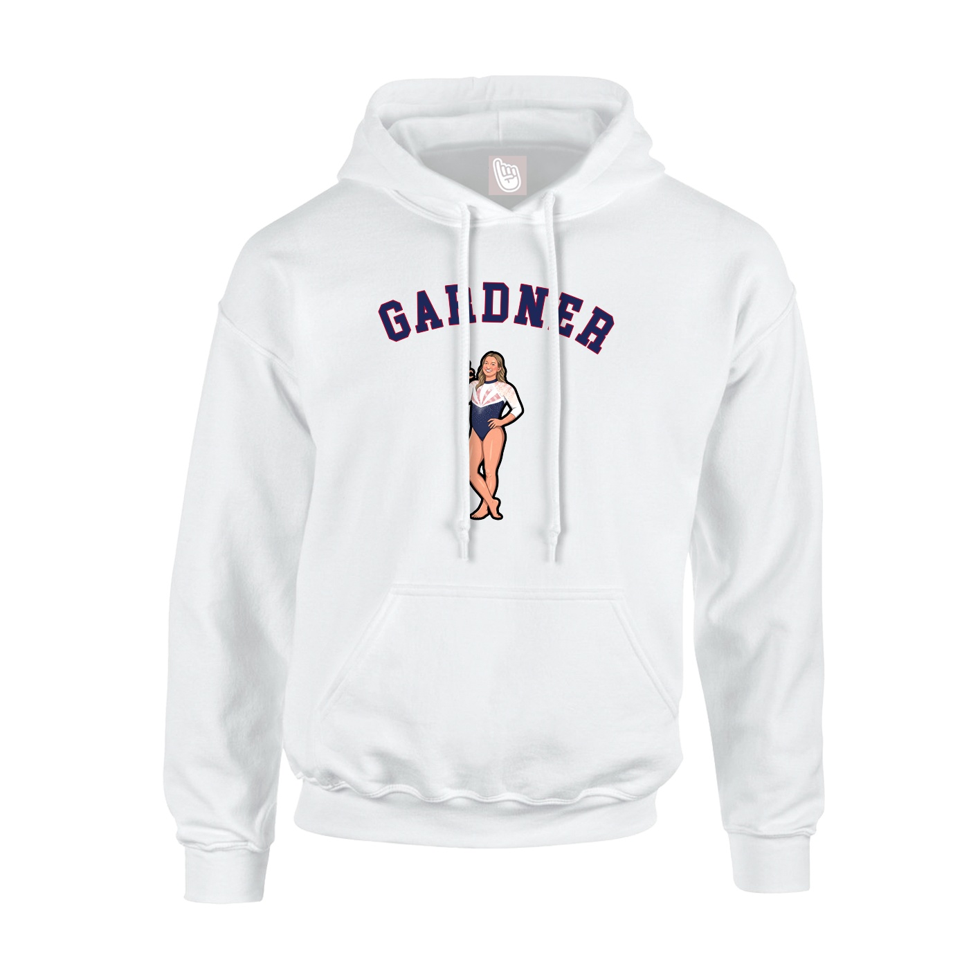 Hoodie — Shirsey Arch in White