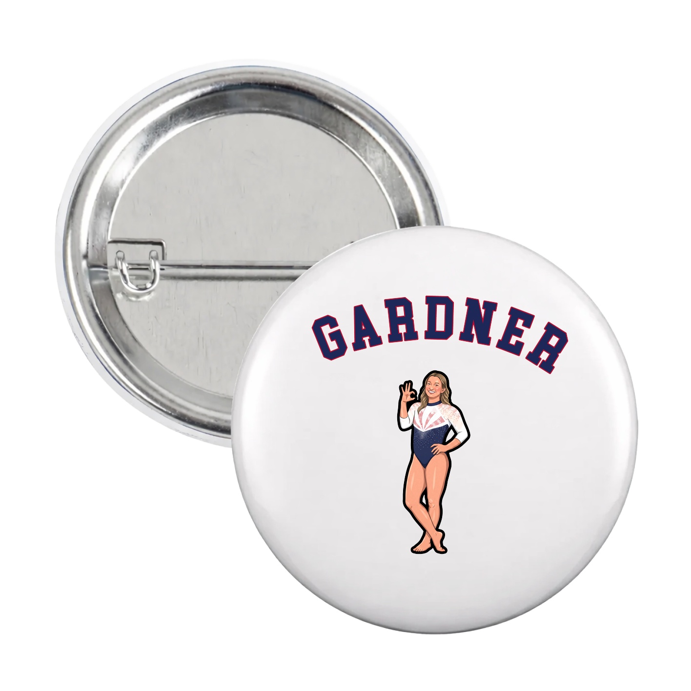 Game Day Button — Shirsey Arch in White