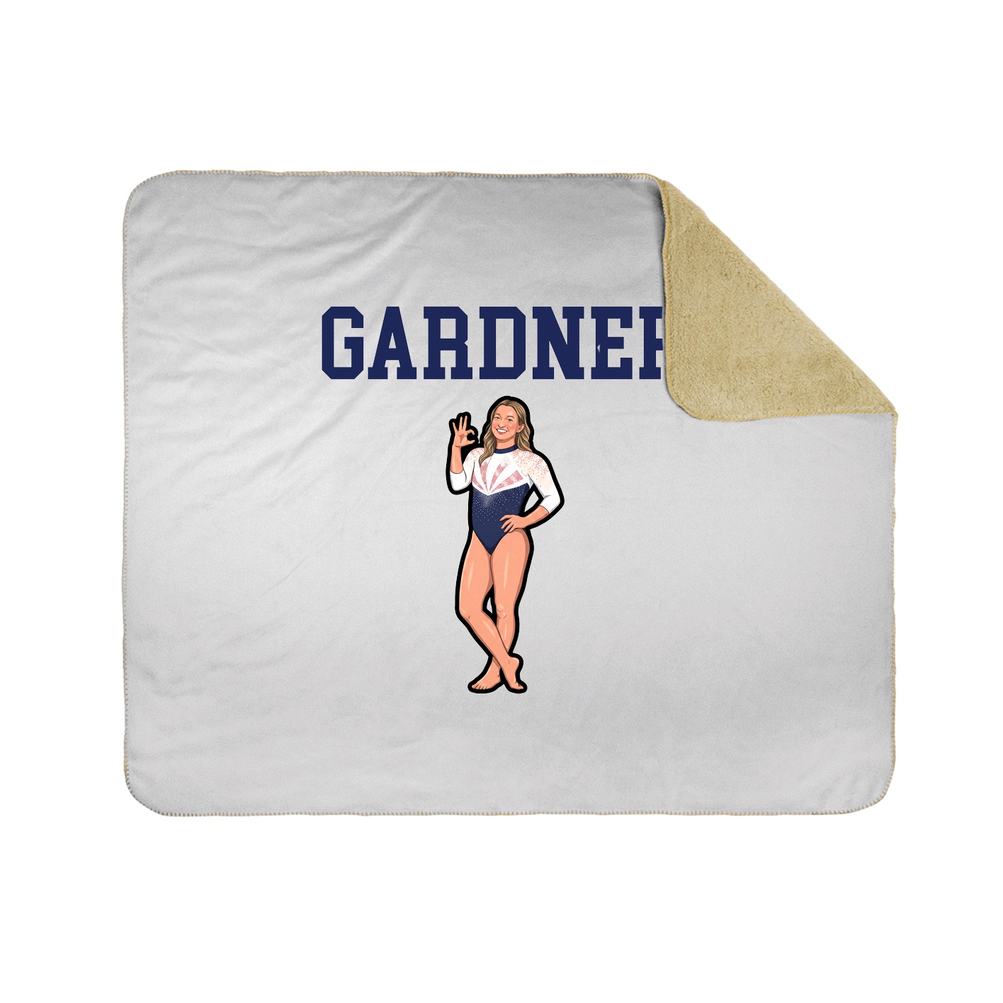 Throw Blanket — Shirsey in White