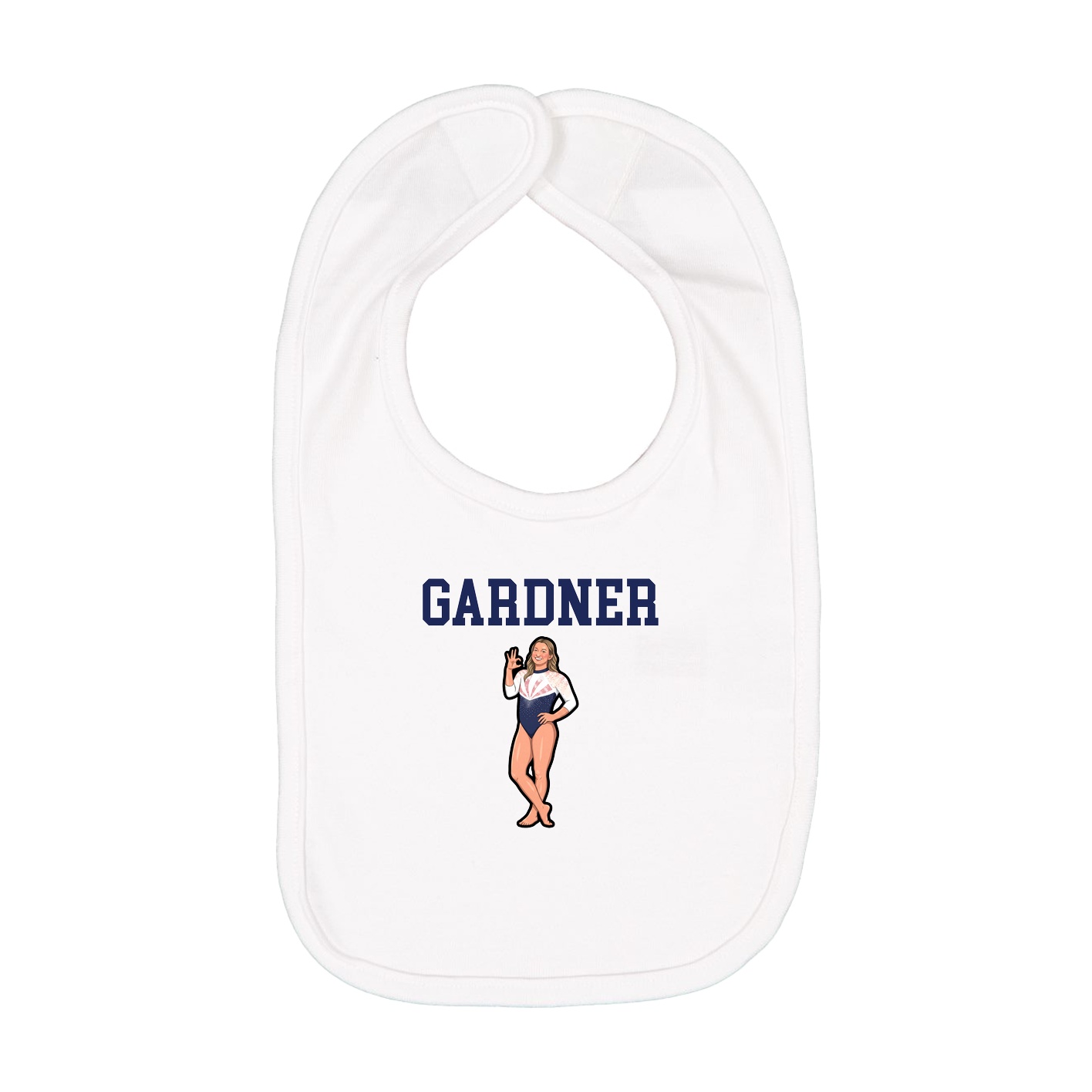 Infant Bib — Shirsey in White
