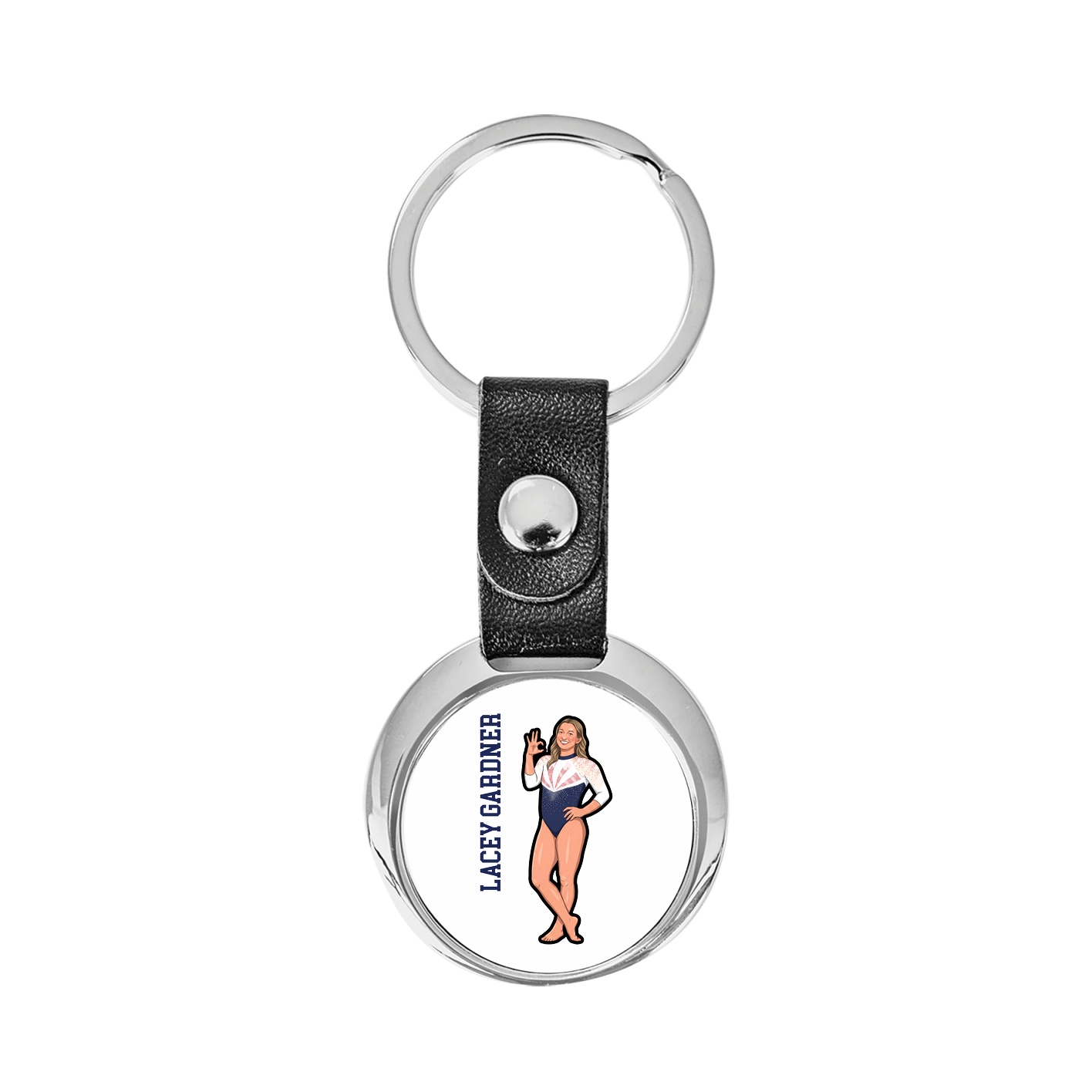 Key Chain — Name Vertical in Classic