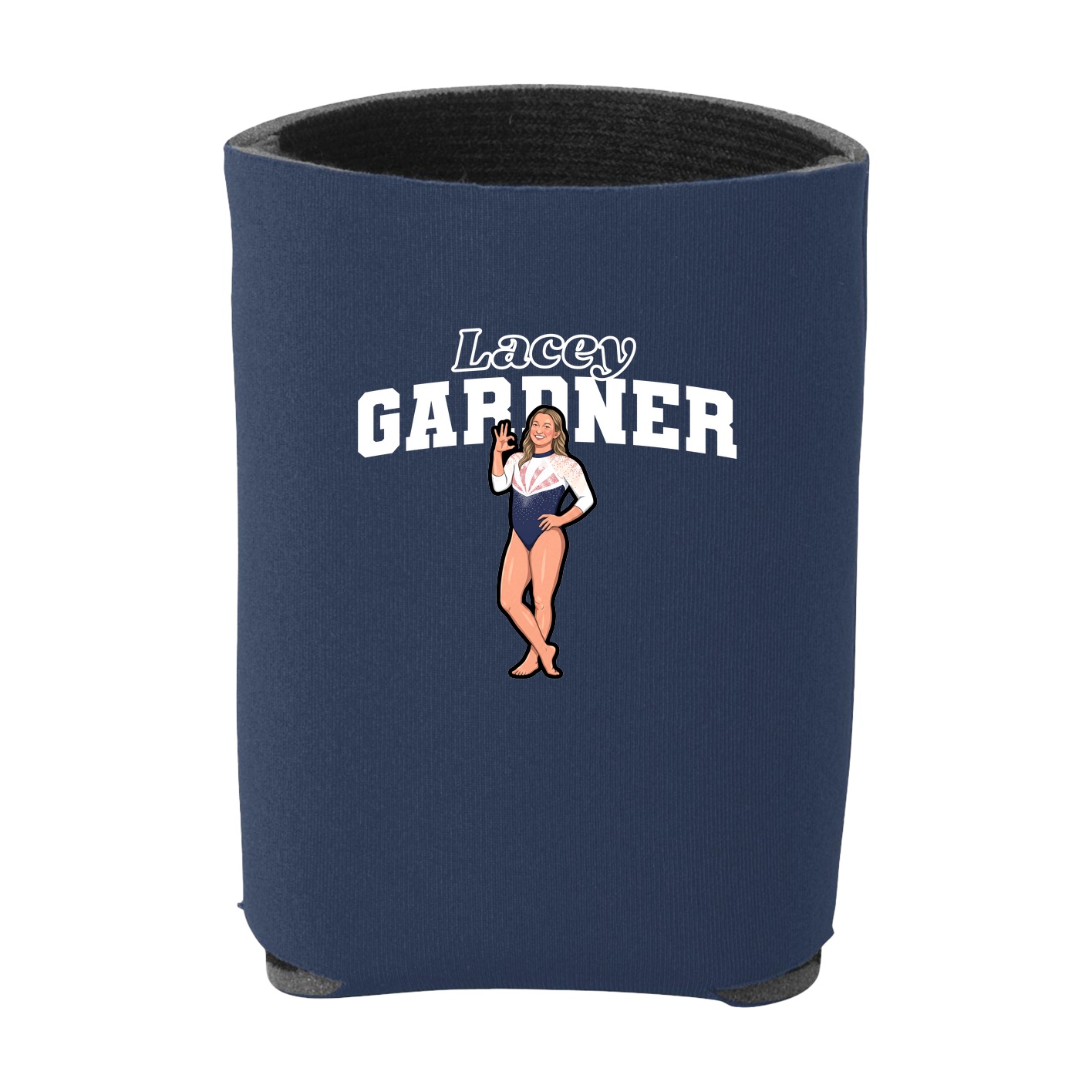 Can Holder — Name Arch in Navy