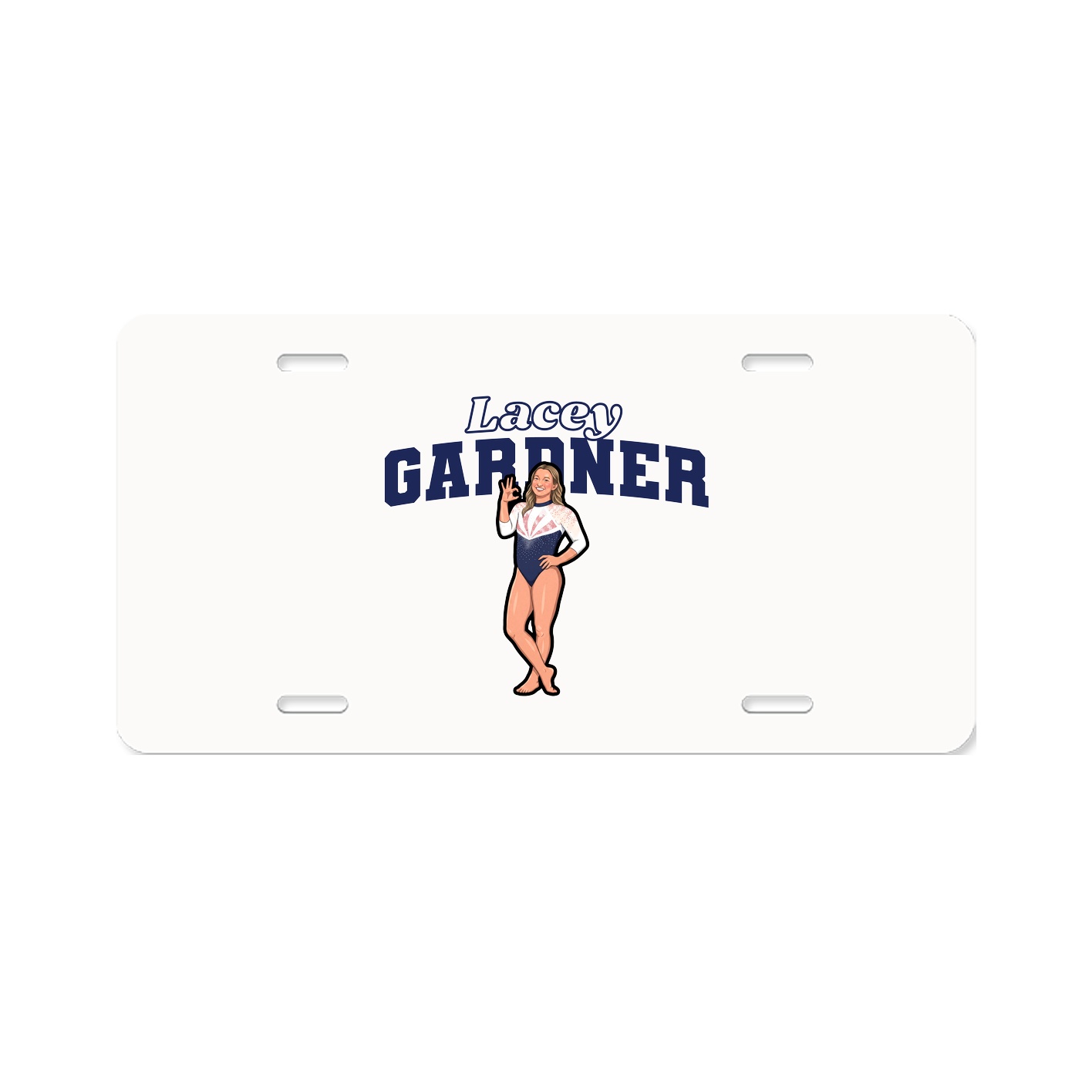 License Plate — Name Arch in Classic