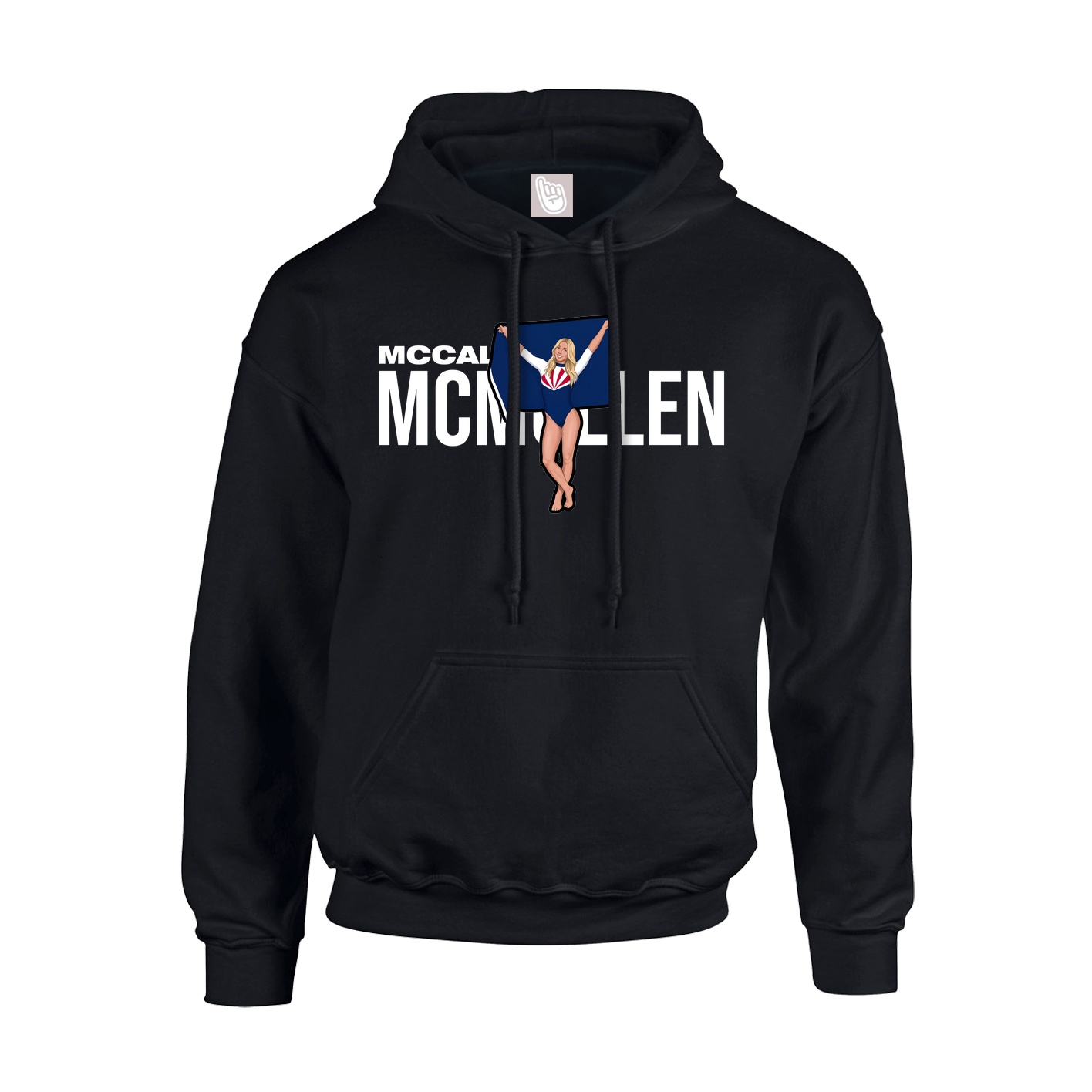 Hoodie — Player Name in Black