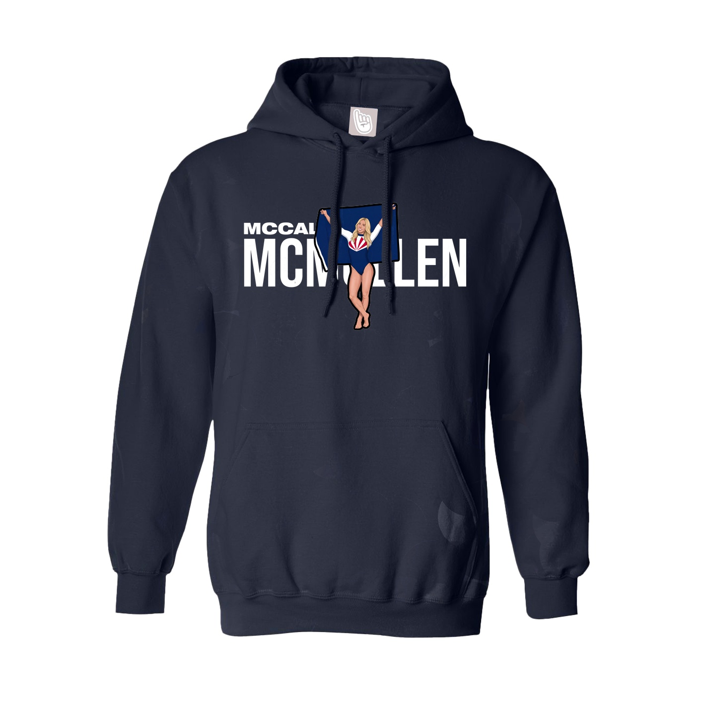 Youth Hoodie — Player Name in Navy