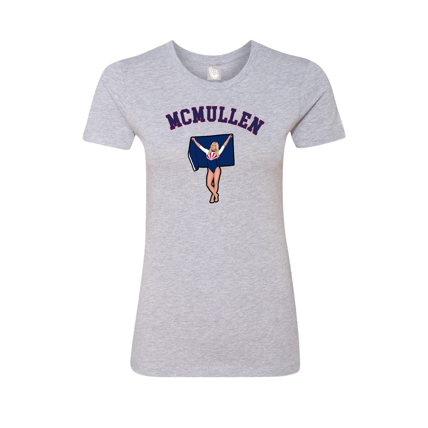 Fitted Women's Tee — Shirsey Arch in Grey
