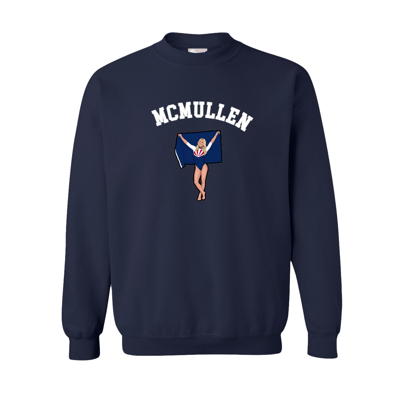 Fleece Crew — Shirsey Arch in Navy