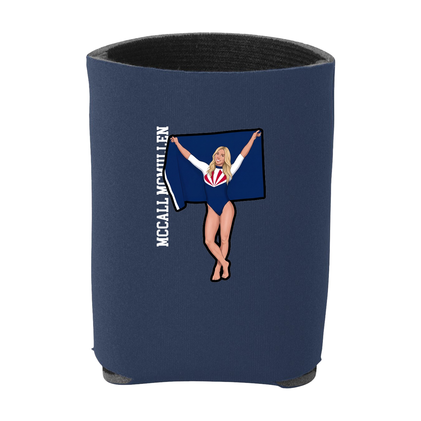 Can Holder — Name Vertical in Navy