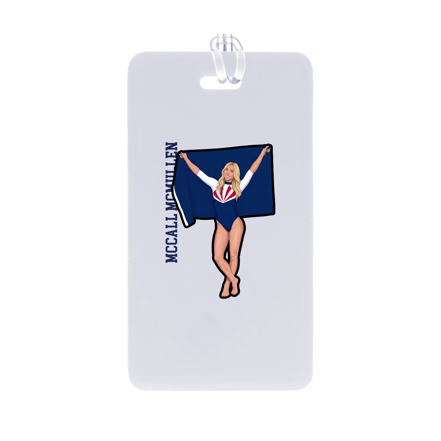 Bag Tag — Name Vertical in Classic