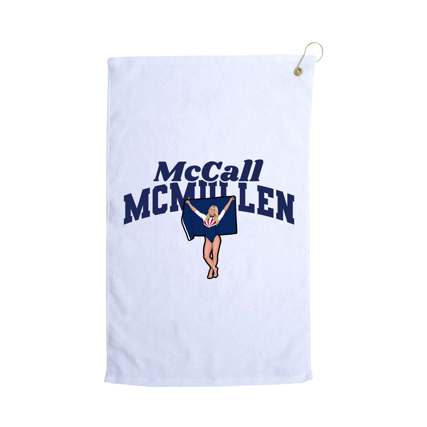 Golf Towel — Signature Arch in White