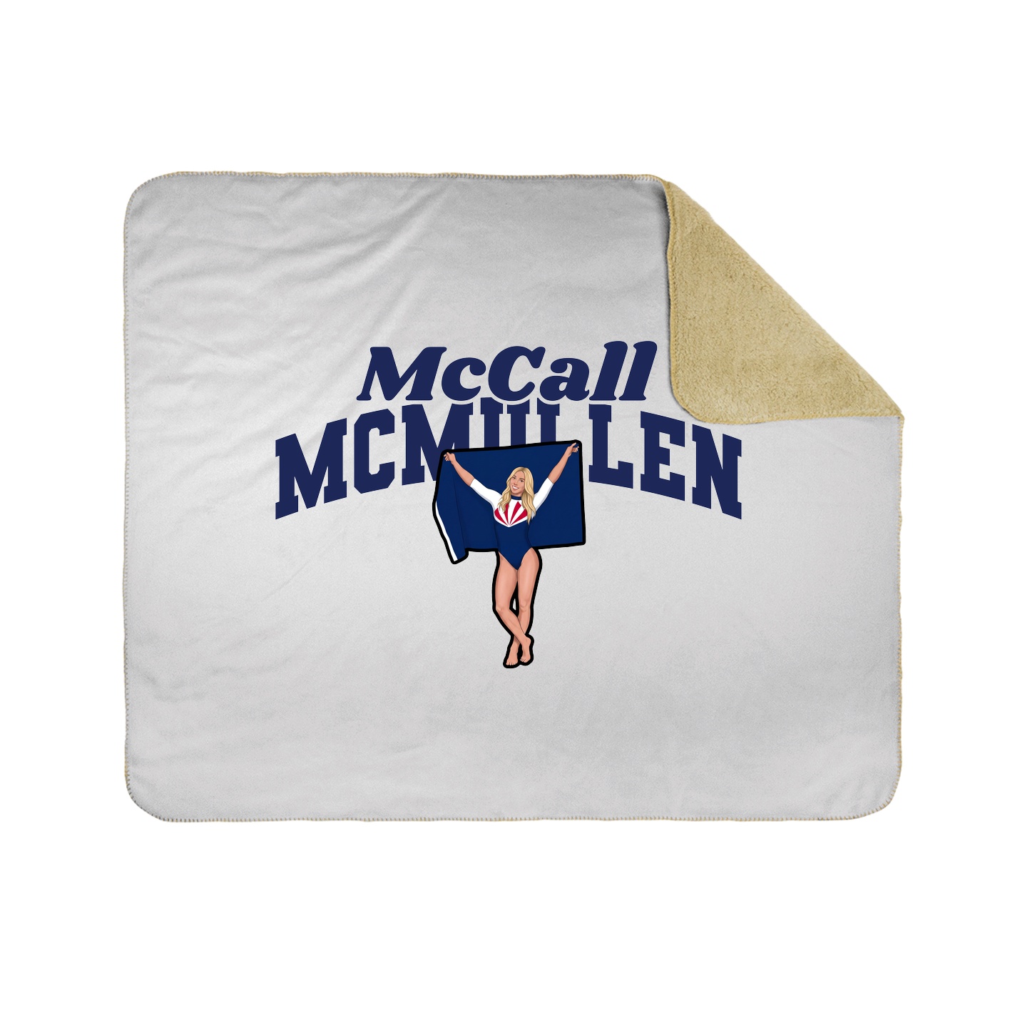Throw Blanket — Signature Arch in White