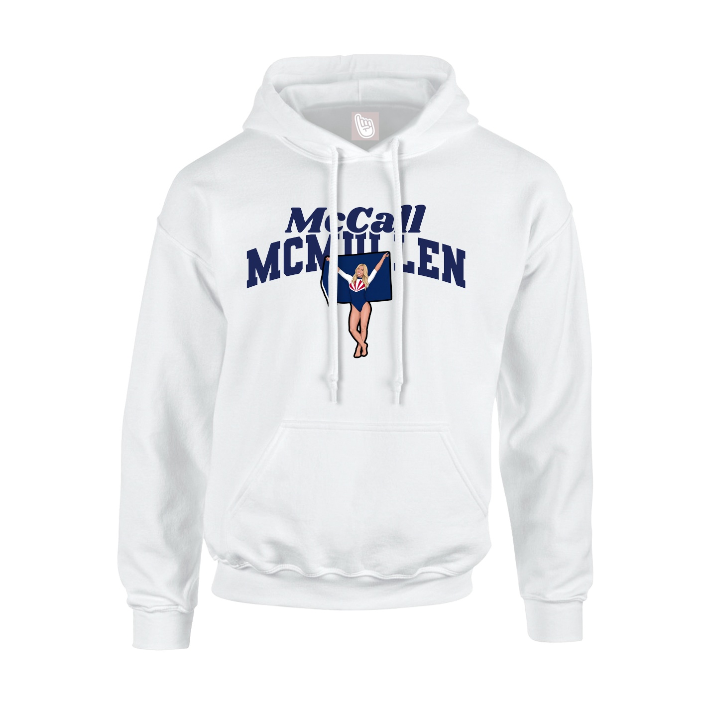 Hoodie — Signature Arch in White