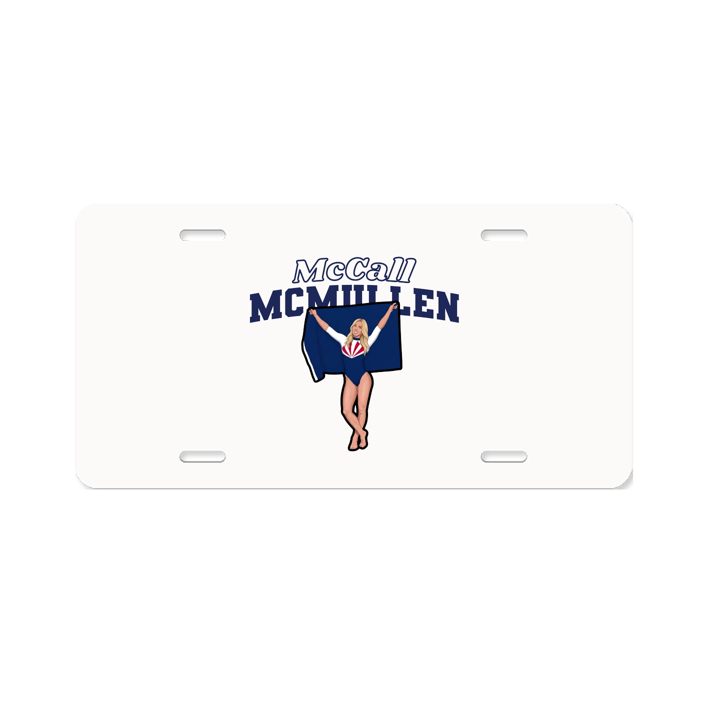 License Plate — Name Arch in Classic
