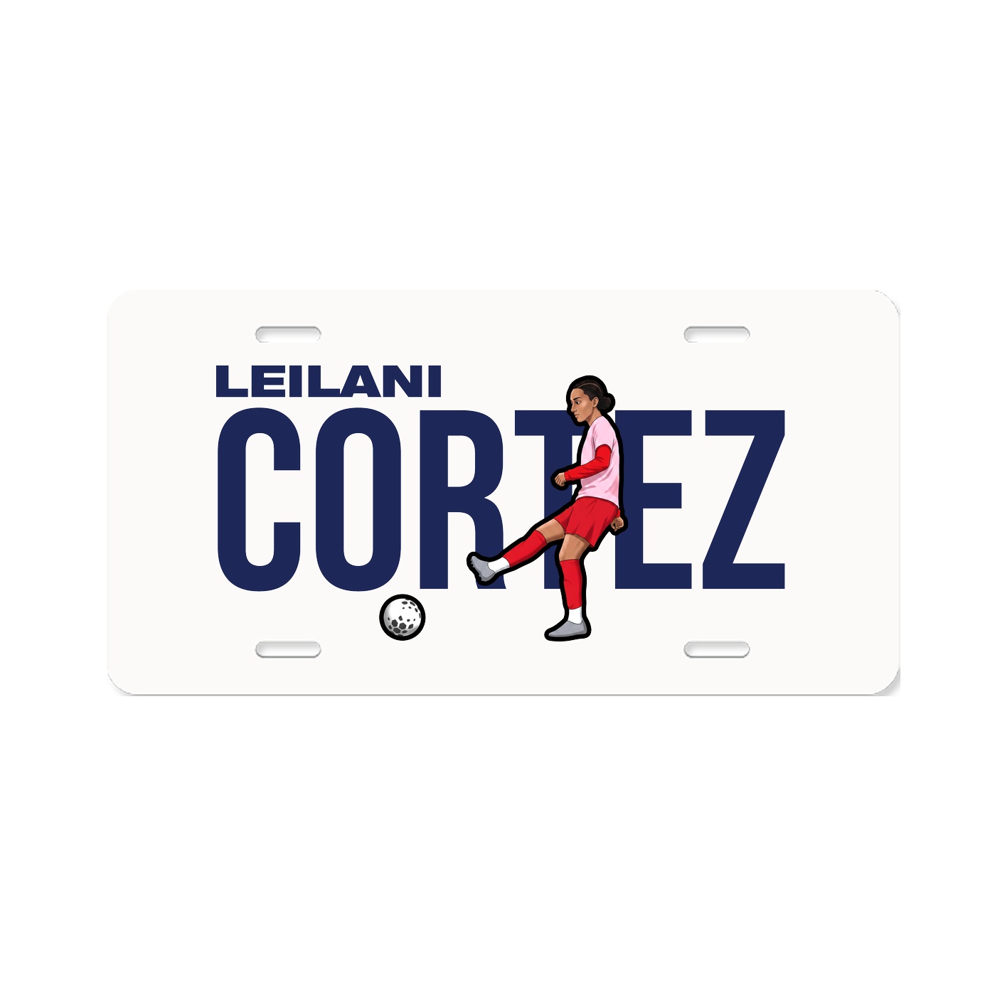 License Plate — Player Name in Classic