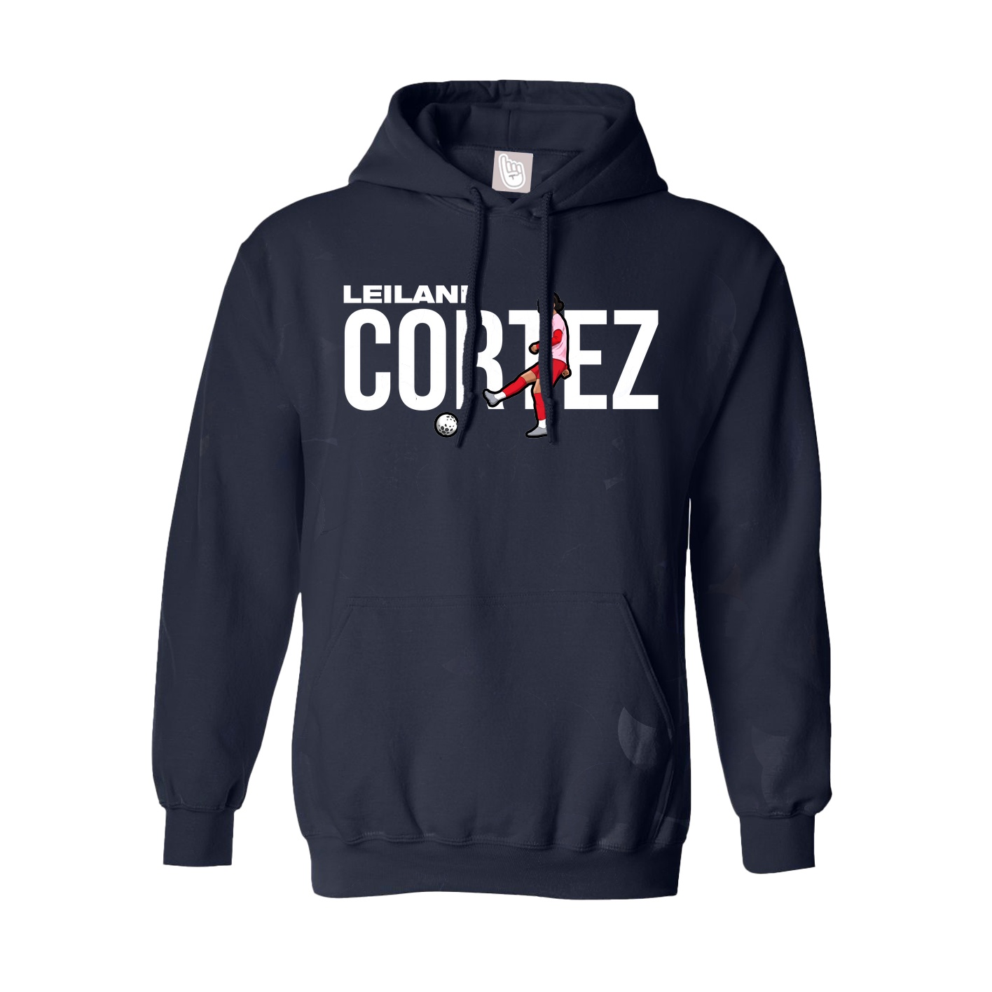 Hoodie — Player Name in Navy