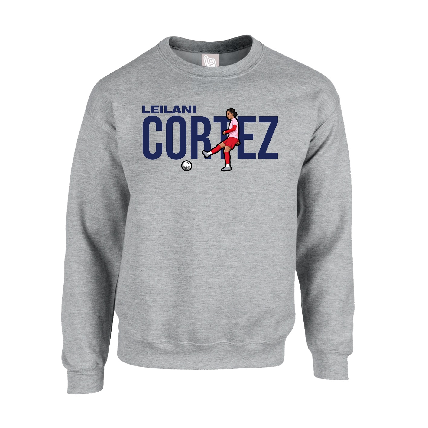 Fleece Crew — Player Name in Grey