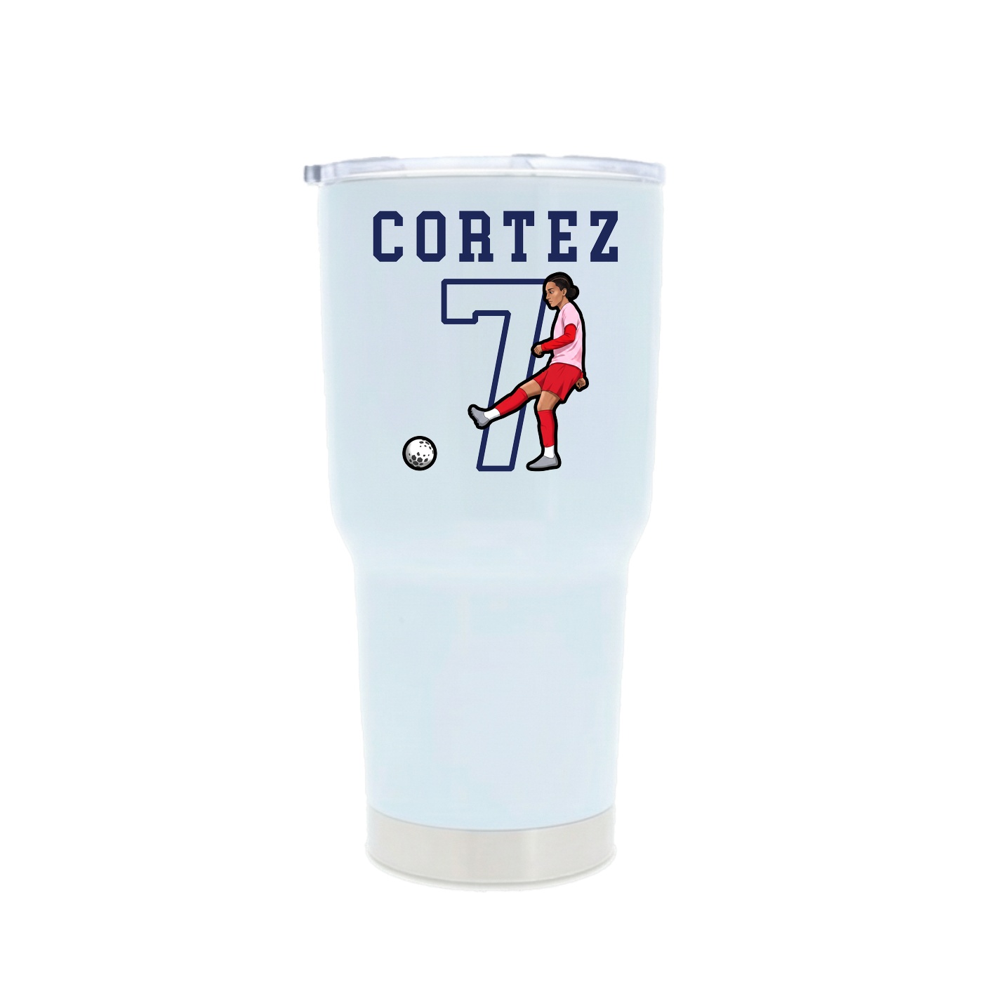 30oz Stainless Steel Tumbler — Shirsey in White