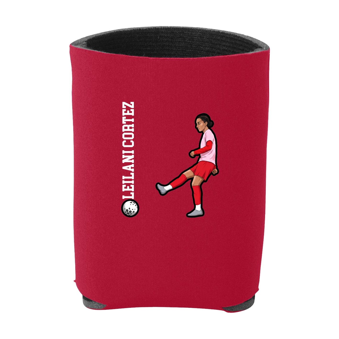 Can Holder — Name Vertical in Red