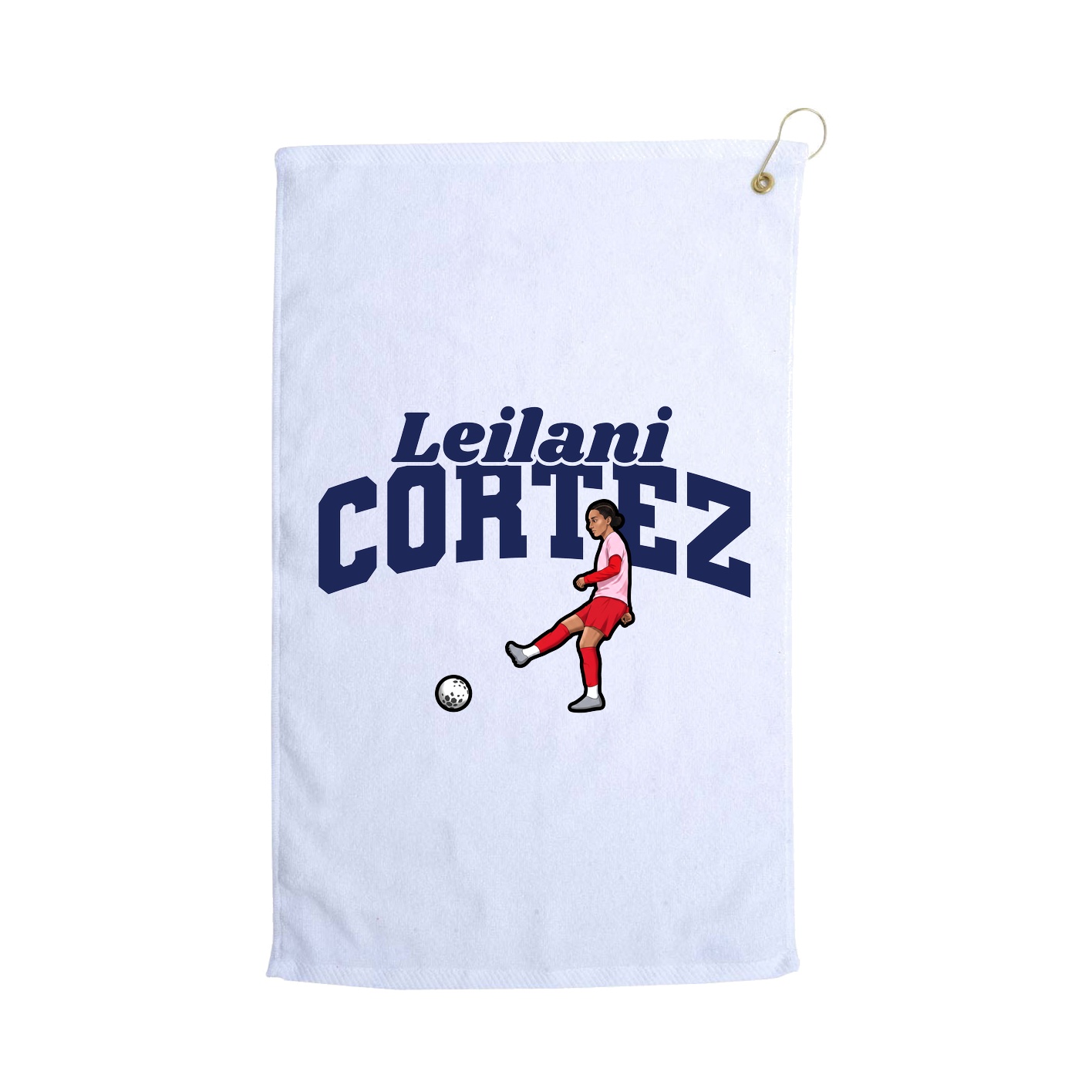 Golf Towel — Signature Arch in White