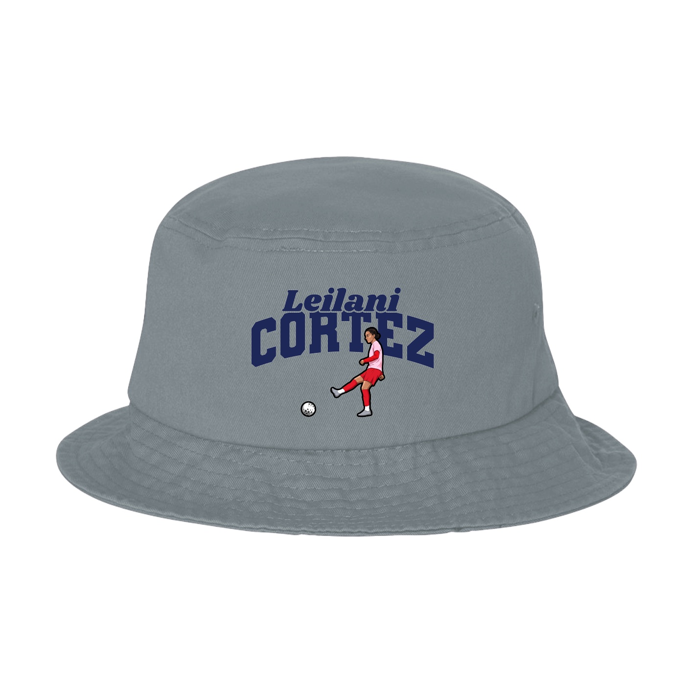 Bucket Cap — Signature Arch in Grey