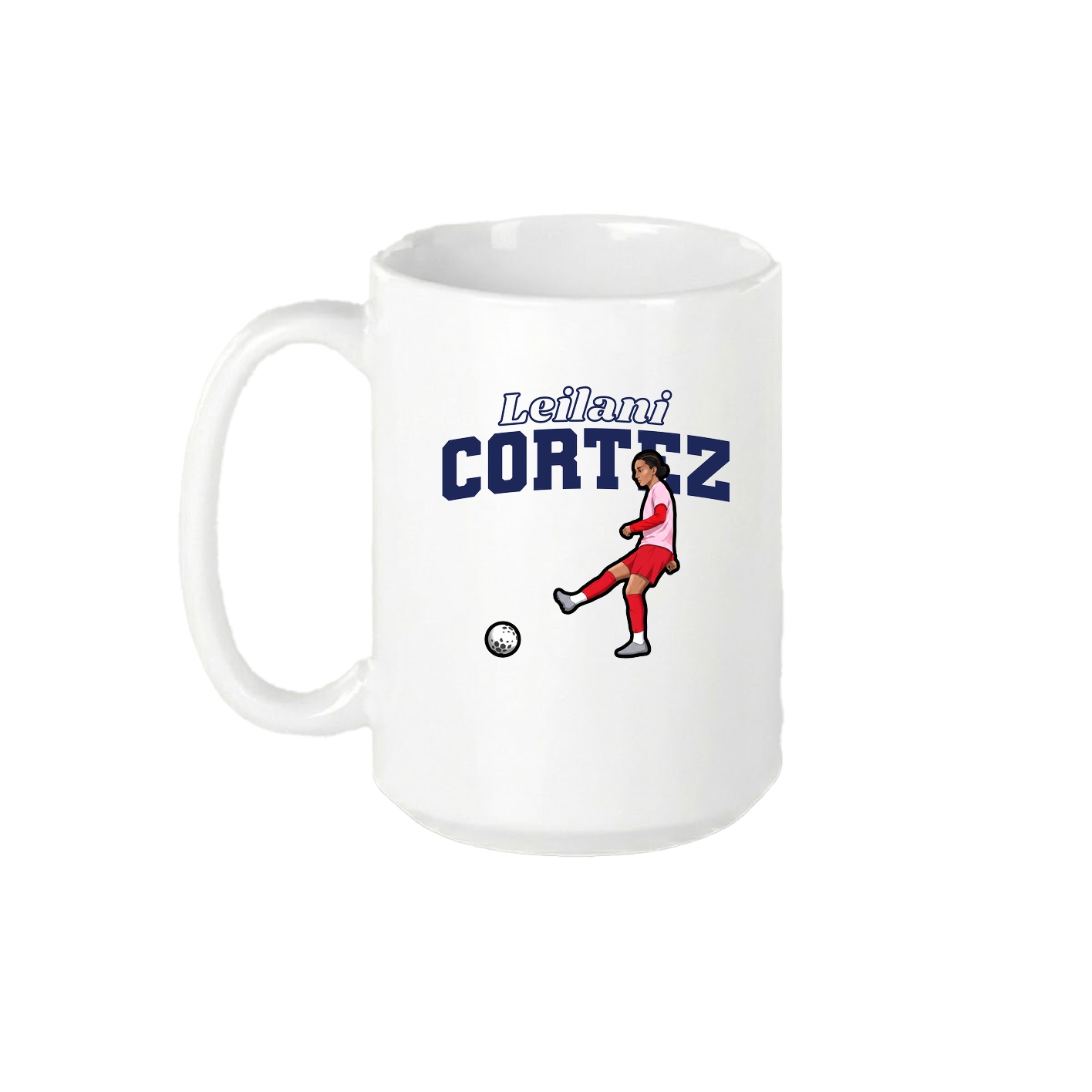 15oz Coffee Mug — Name Arch in White