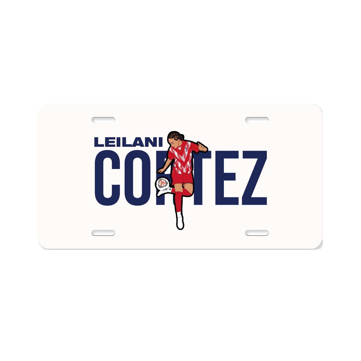 License Plate — Player Name in Classic