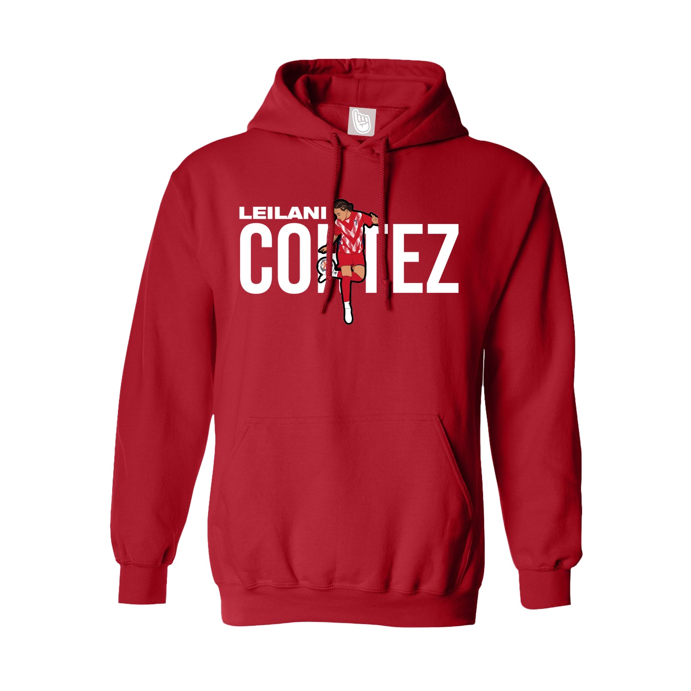 Youth Hoodie — Player Name in Red