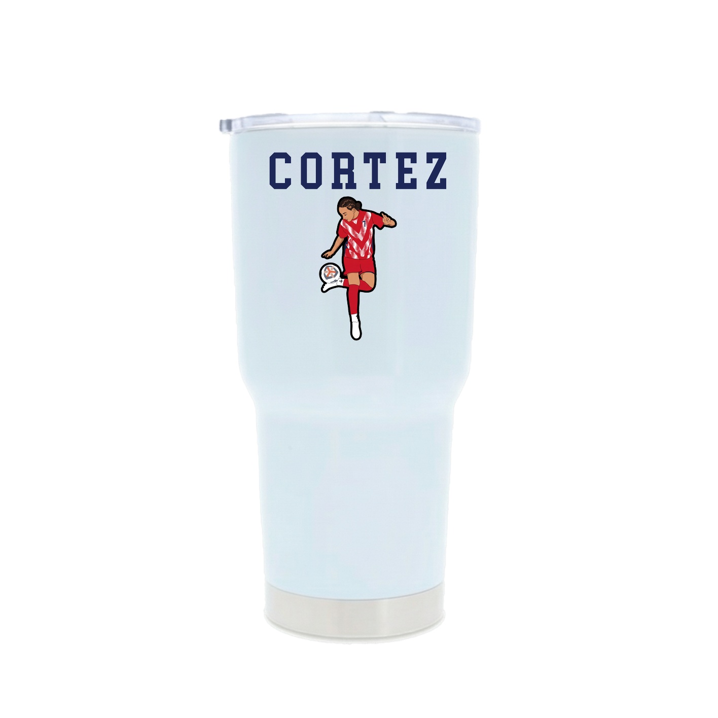 30oz Stainless Steel Tumbler — Shirsey in White