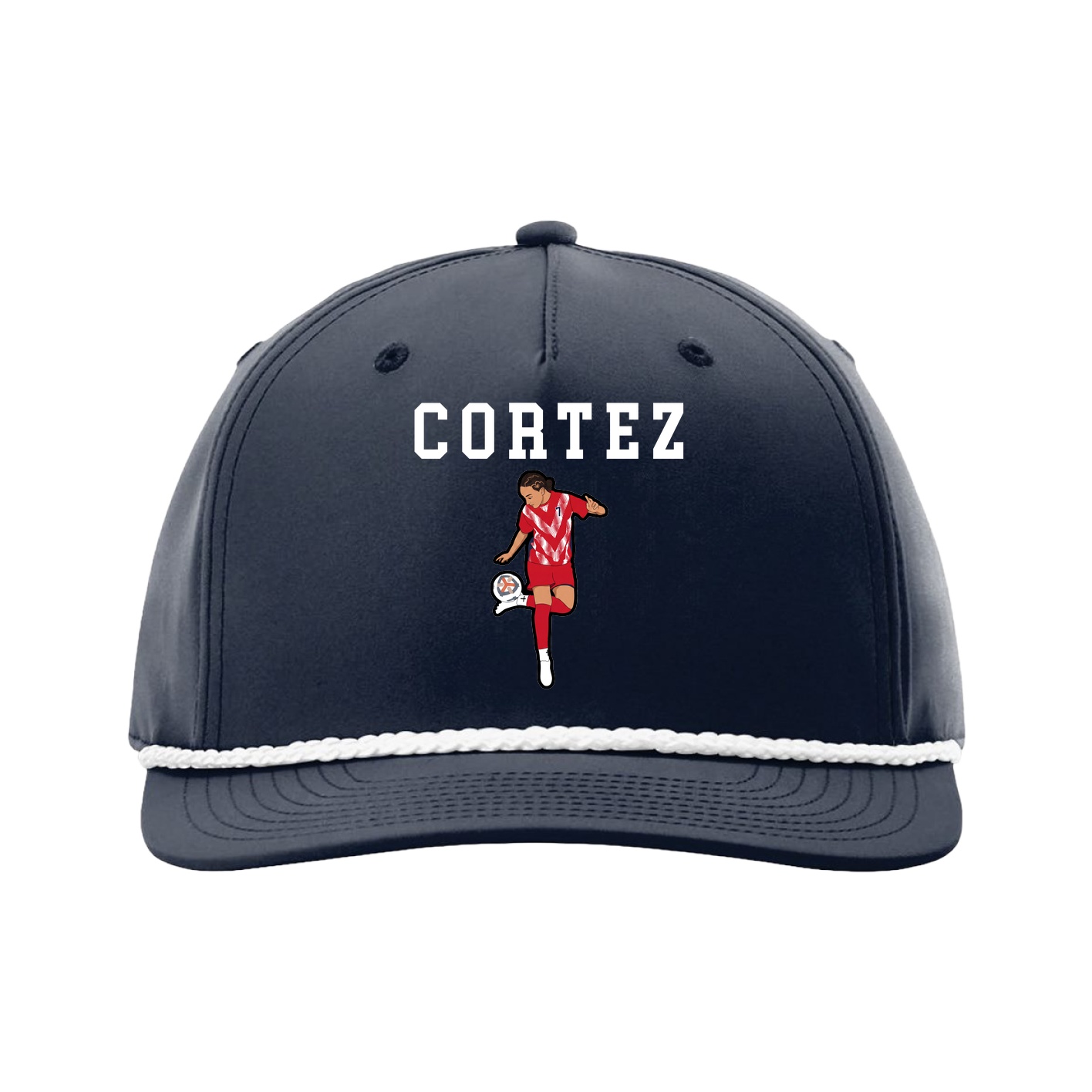 Five-Panel Classic Rope Cap — Shirsey in Navy