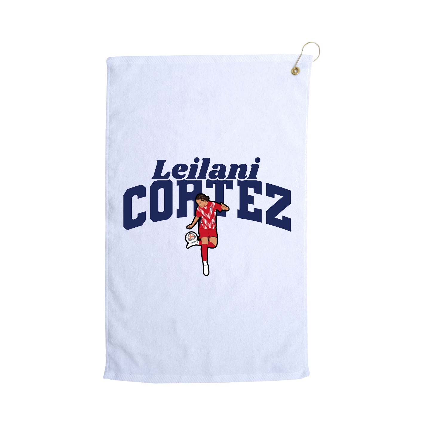 Golf Towel — Signature Arch in White