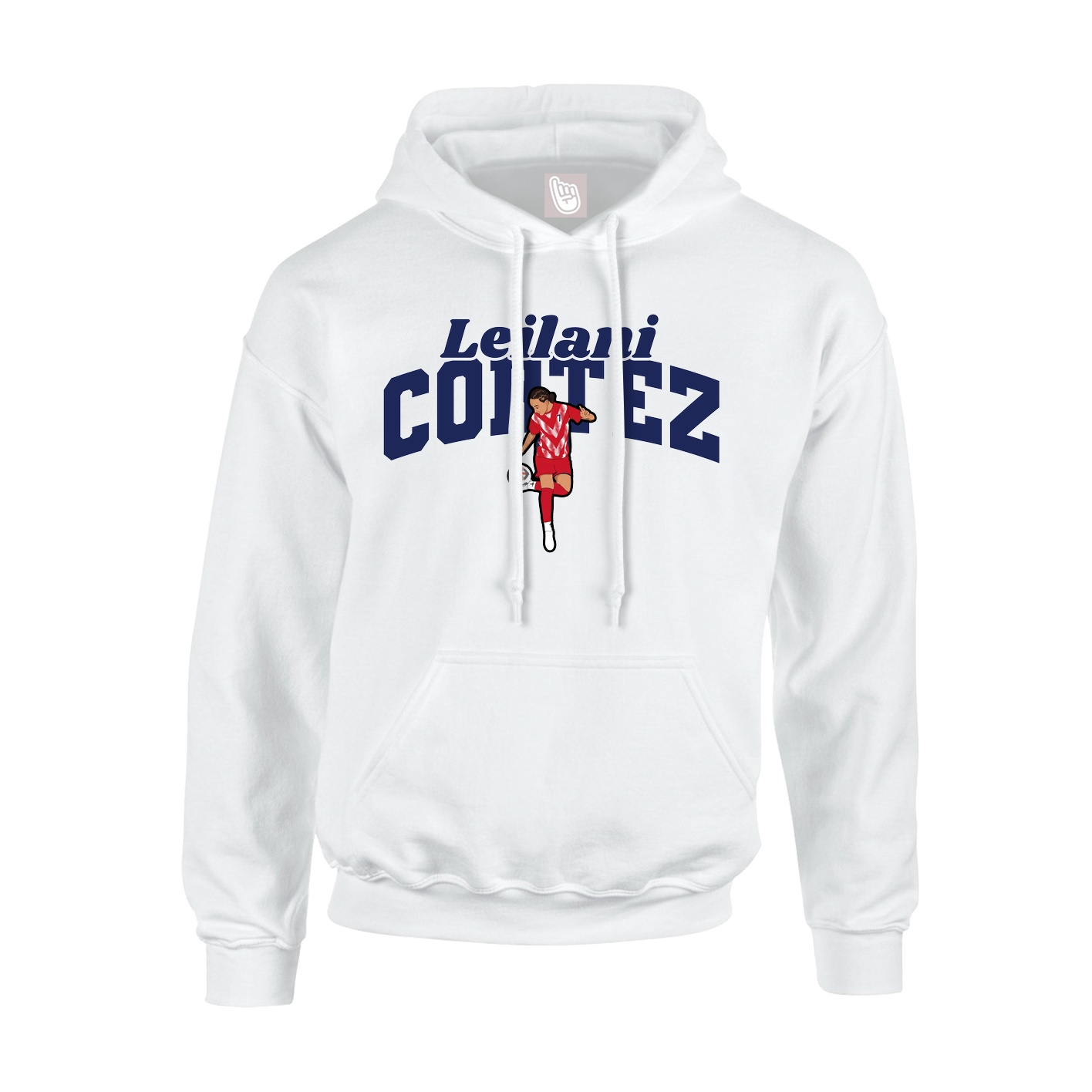 Hoodie — Signature Arch in White