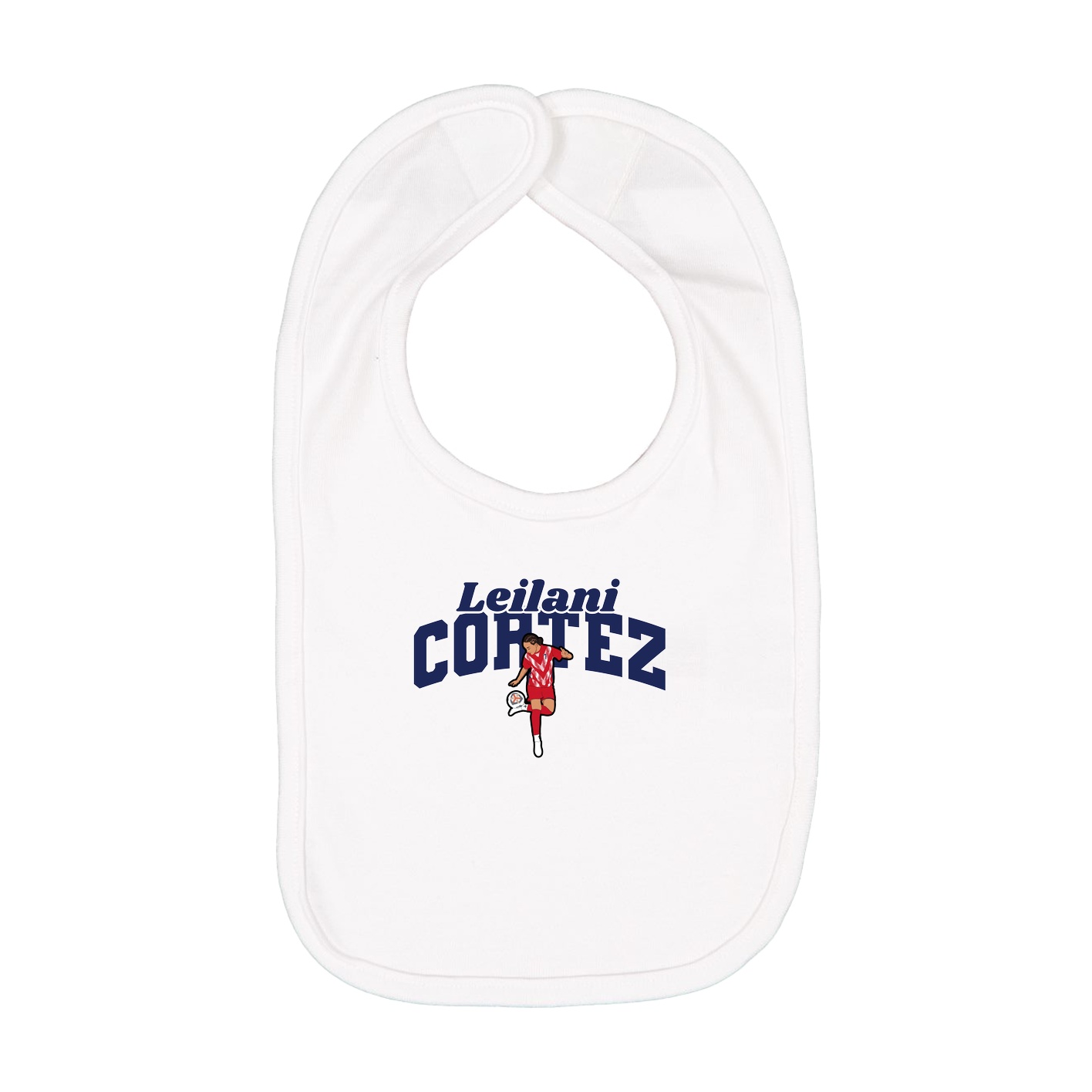 Infant Bib — Signature Arch in White