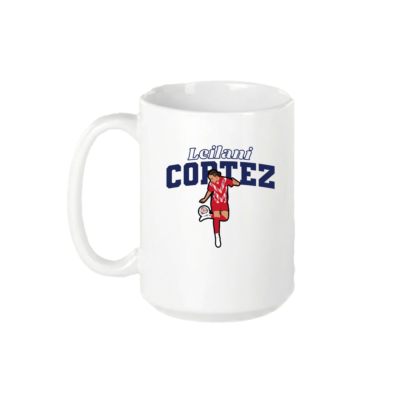 15oz Coffee Mug — Name Arch in White