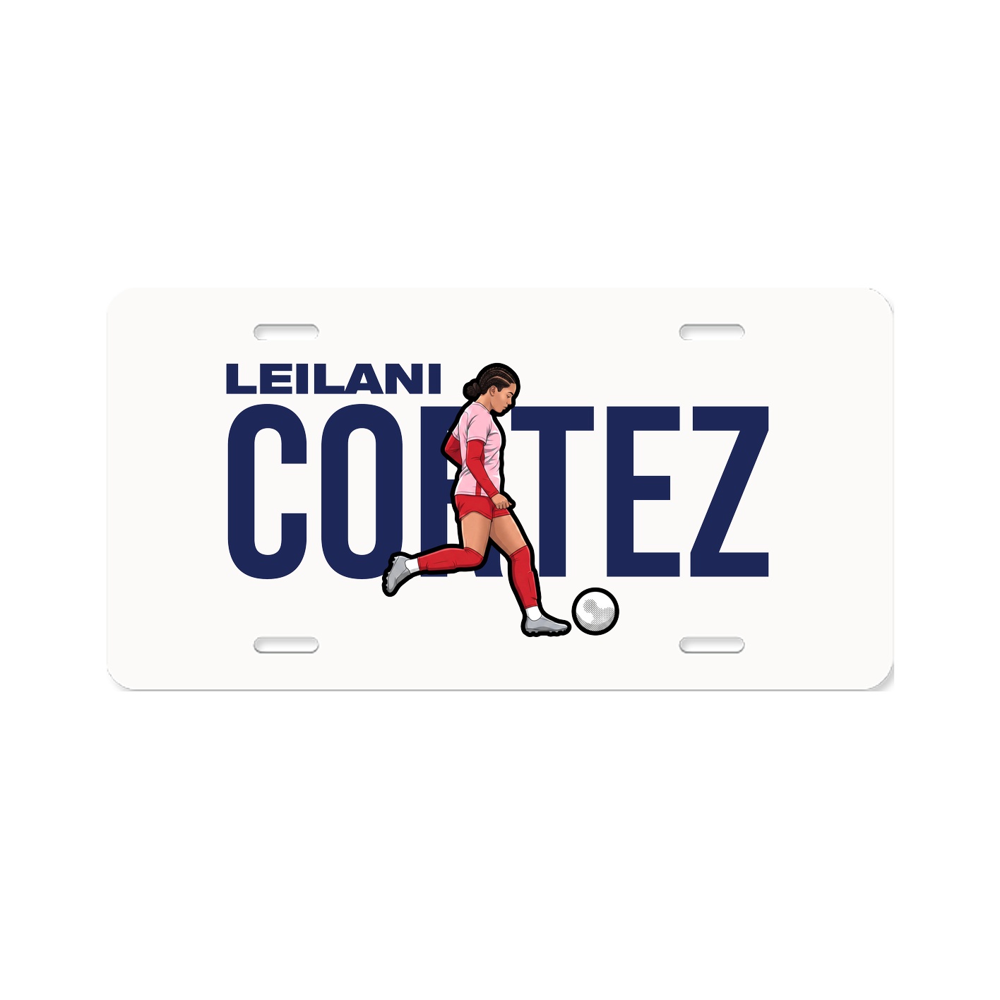 License Plate — Player Name in Classic