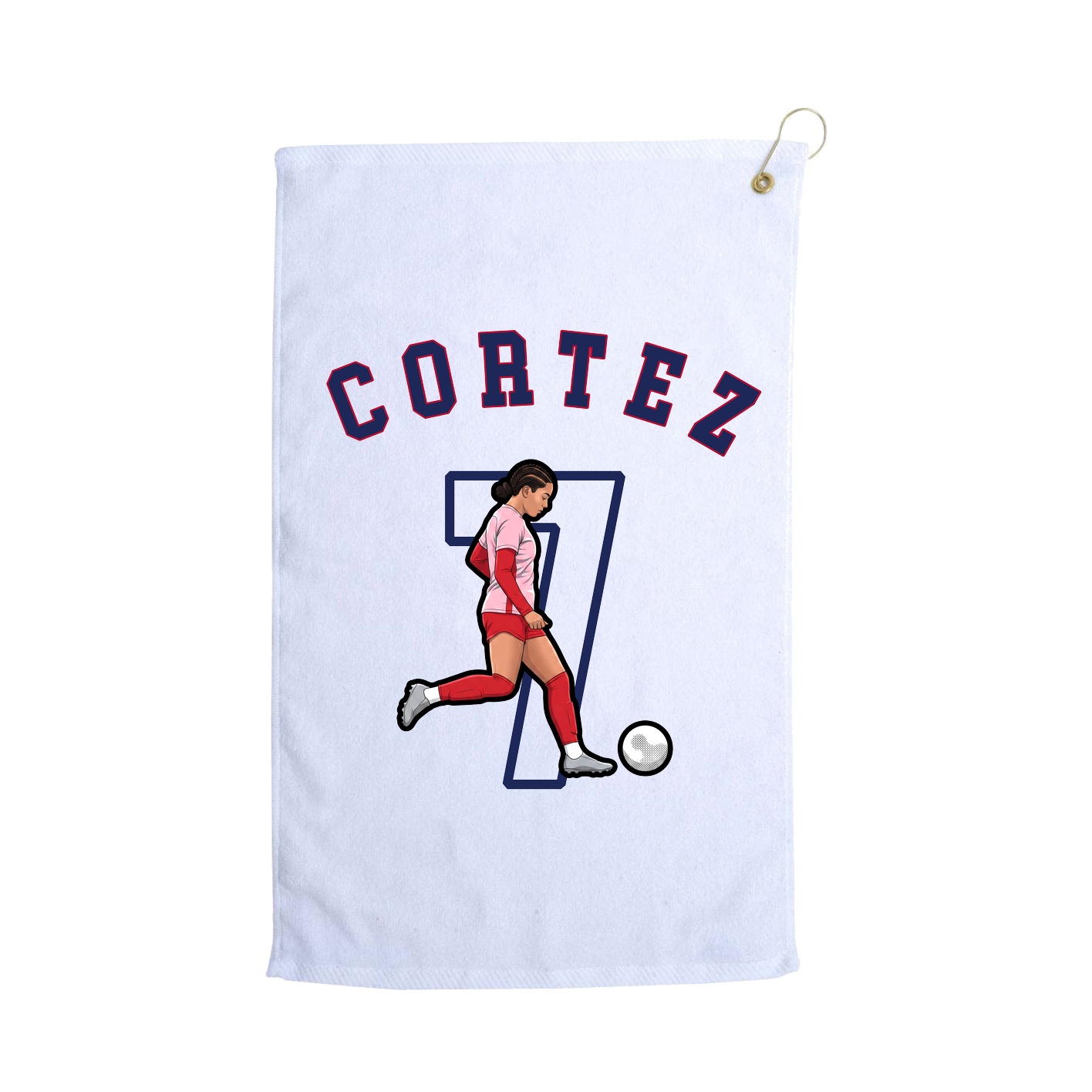 Golf Towel — Shirsey Arch in White