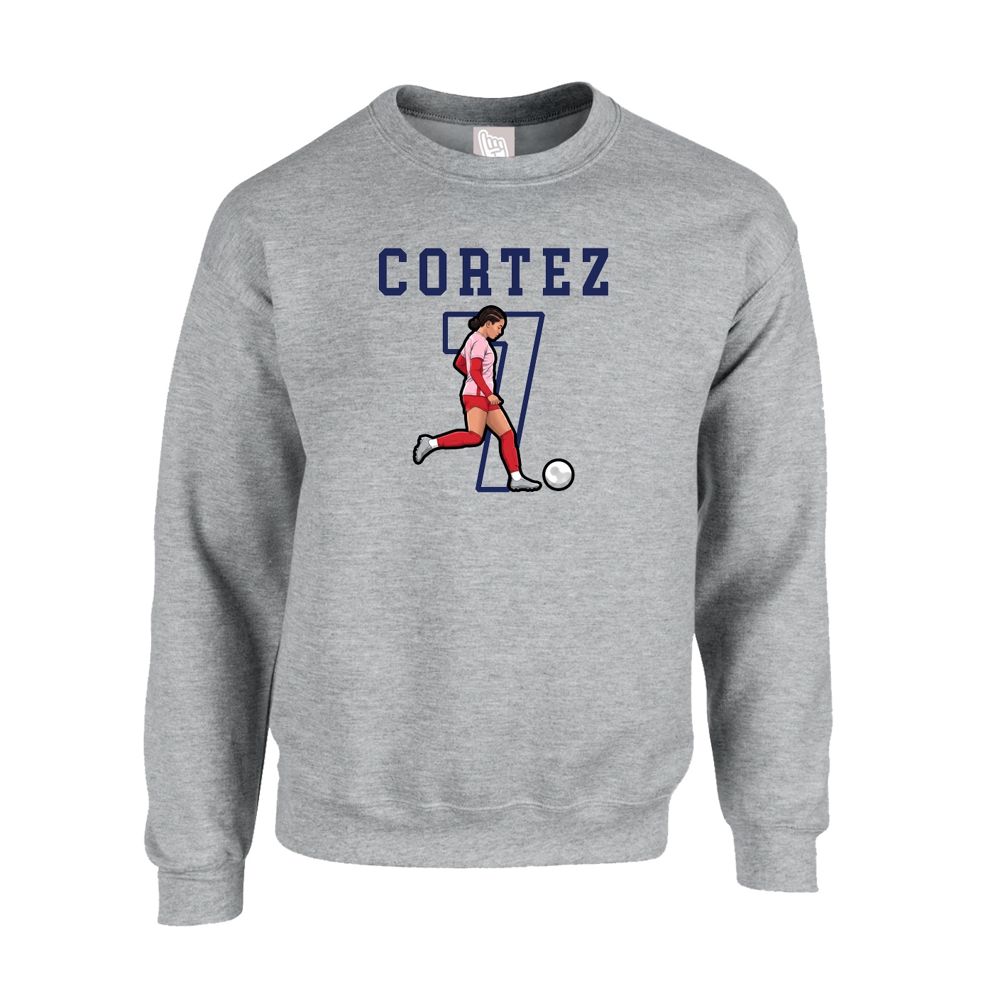 Fleece Crew — Shirsey in Grey