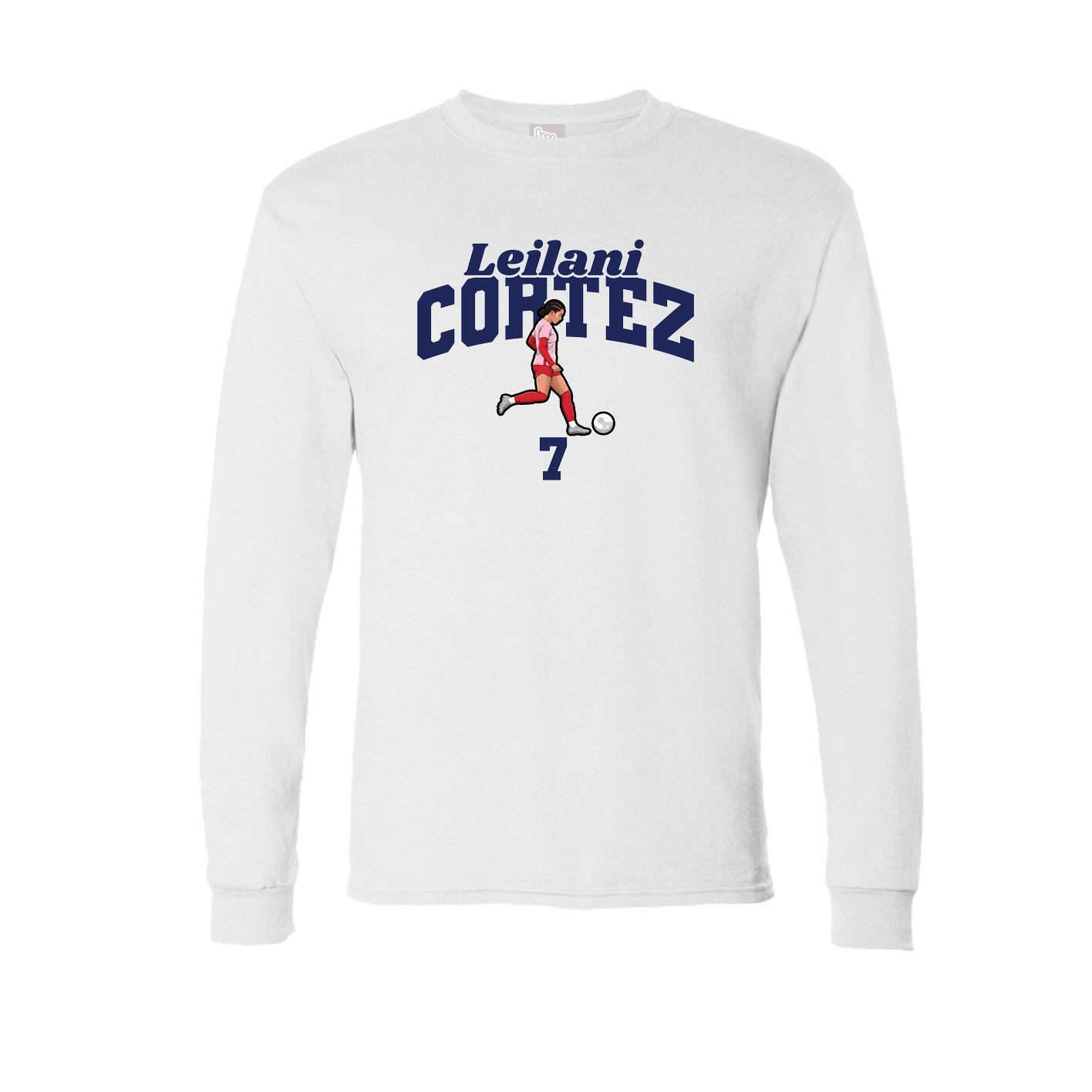 Long Sleeve Tee — Signature Arch in White