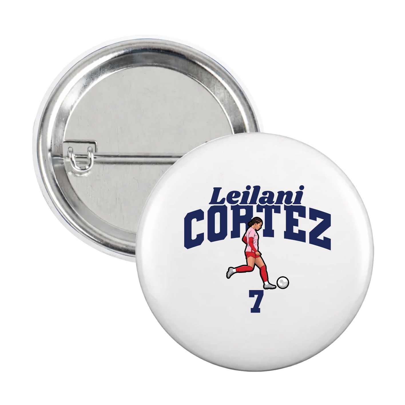 Game Day Button — Signature Arch in White