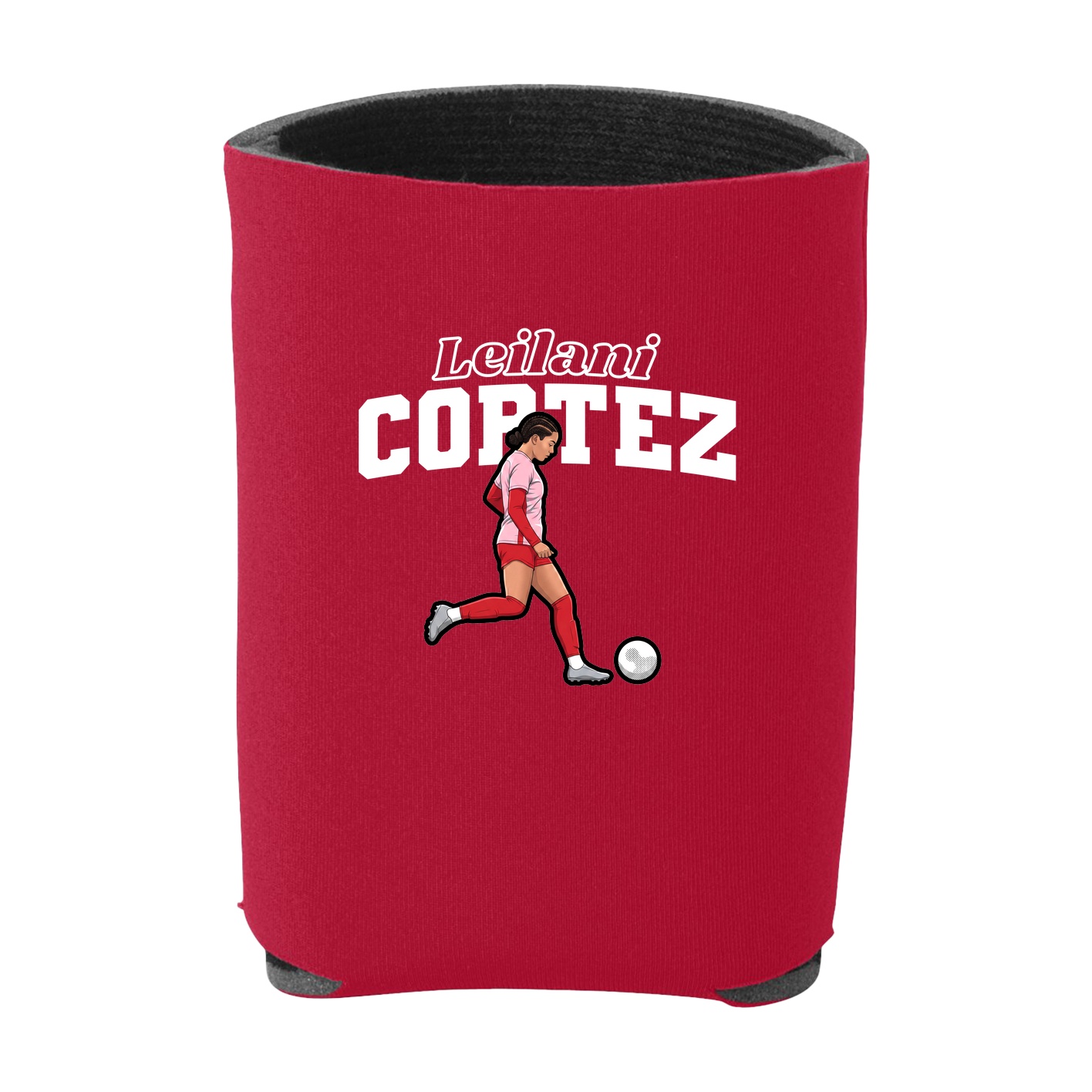 Can Holder — Name Arch in Red