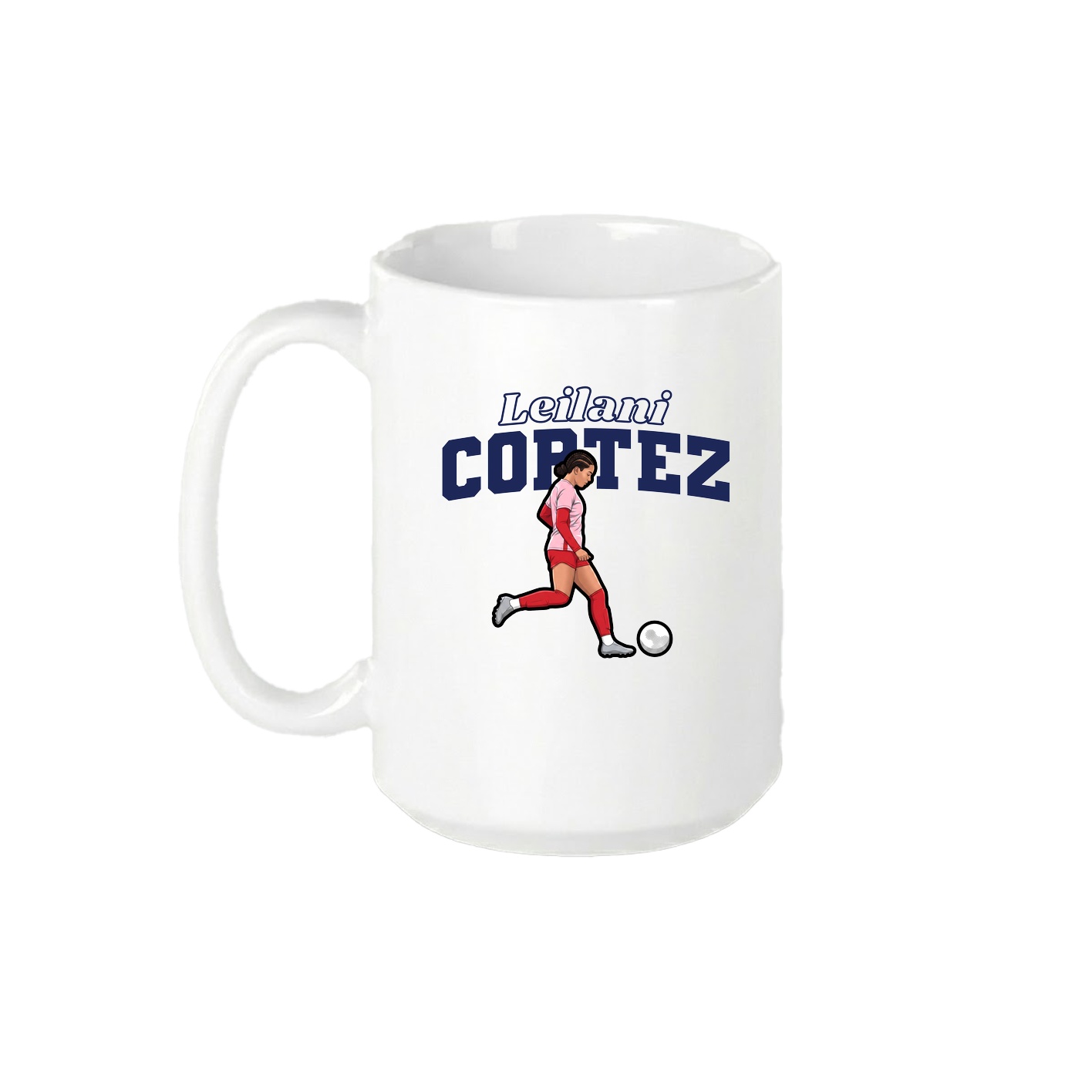 15oz Coffee Mug — Name Arch in White