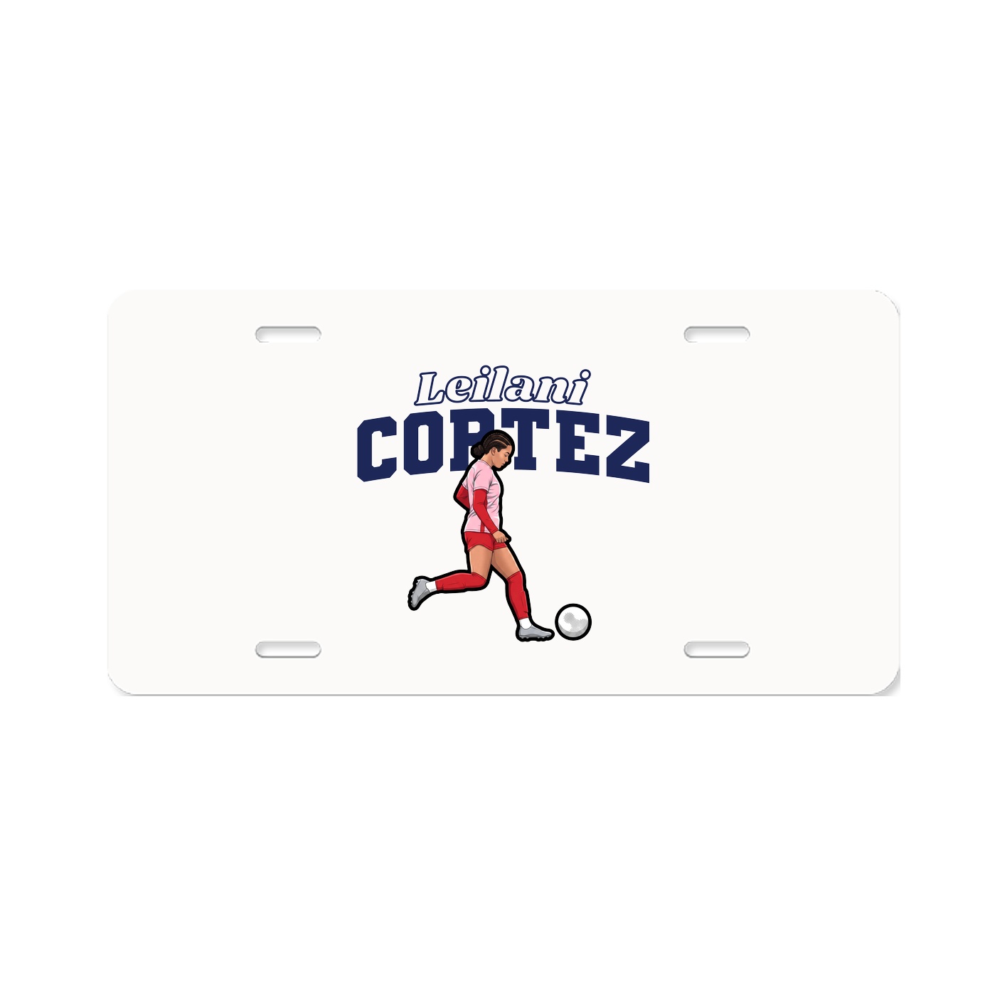 License Plate — Name Arch in Classic