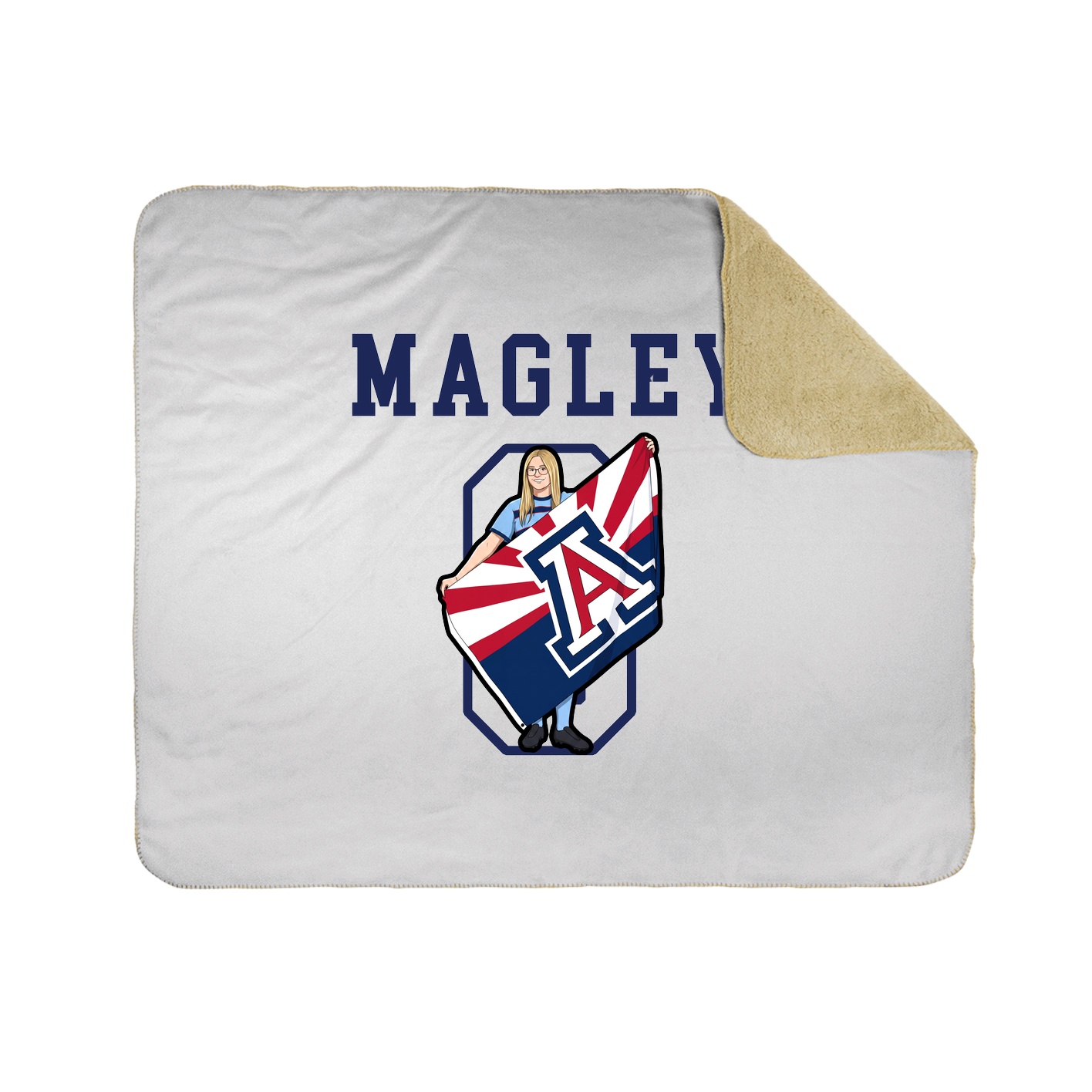 Throw Blanket — Shirsey in White