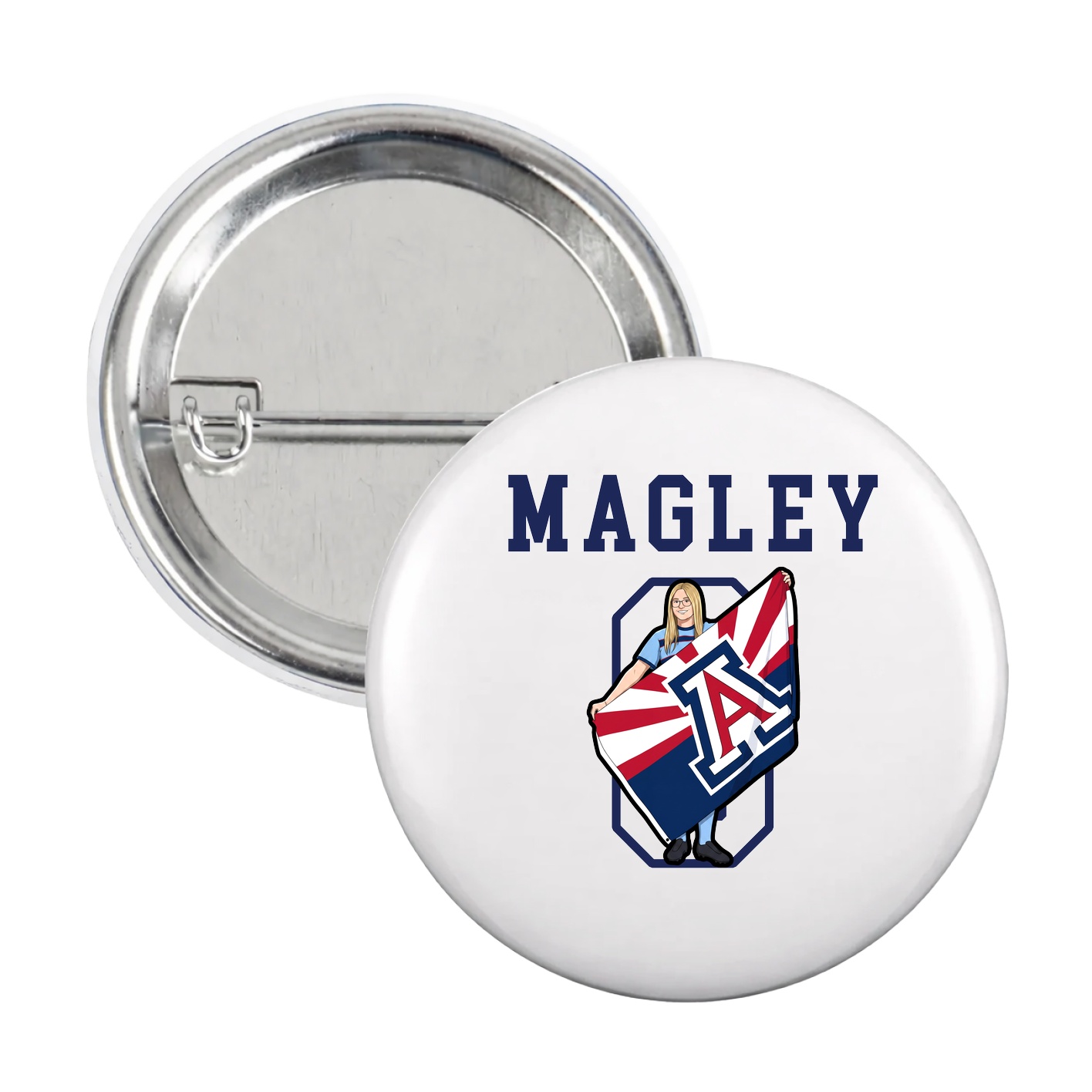 Game Day Button — Shirsey in White