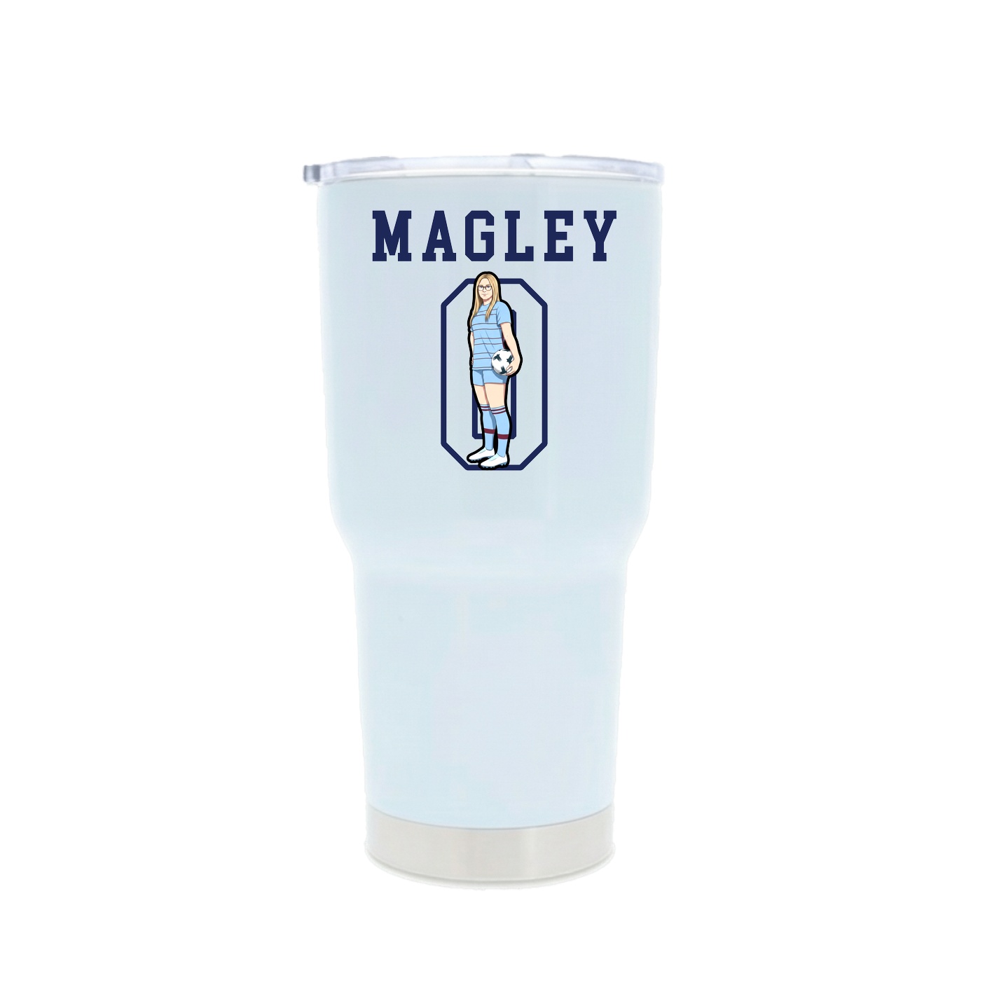 30oz Stainless Steel Tumbler — Shirsey in White