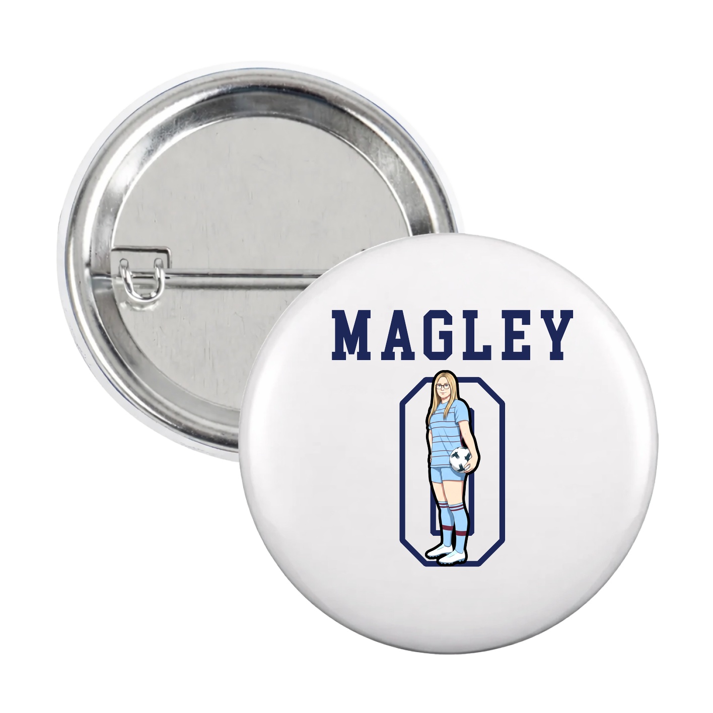 Game Day Button — Shirsey in White